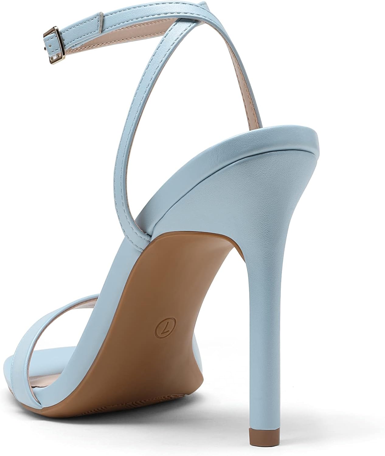 DREAM PAIRS Women’s High Stilettos Open Square Toe Ankle Strap Heels Sexy Comfort Strappy Dress Shoes Wedding Bridal Pumps Sandals - Image 5