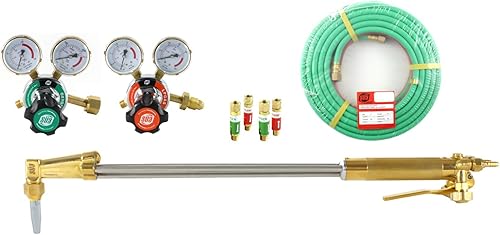 SÜA - Antorcha de corte de 25 pulgadas + reguladores + punta + pararrayos + manguera de 50 pies