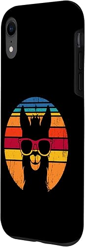 Vista 23 de iPhone 12/12 Pro Vintage Llama Divertido disfraz de alpaca, funda de llama para amantes de las llamas