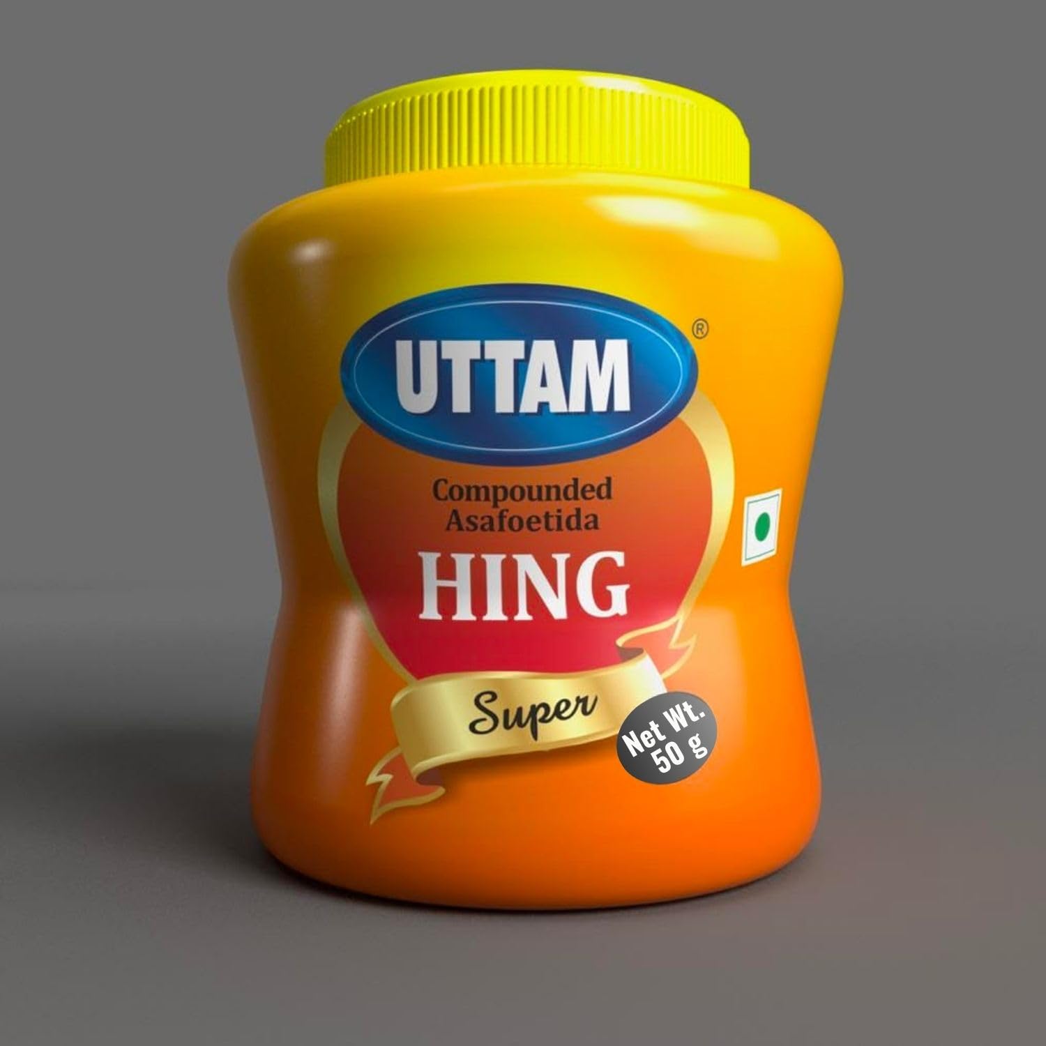 Uttam Compounded Hing - (50g) Premium Ferula Asafetida (Hing) for Cooking Dal Tadka, Rajma, Kadhi, Biryani Enhances Flavor in Indian Dishes
