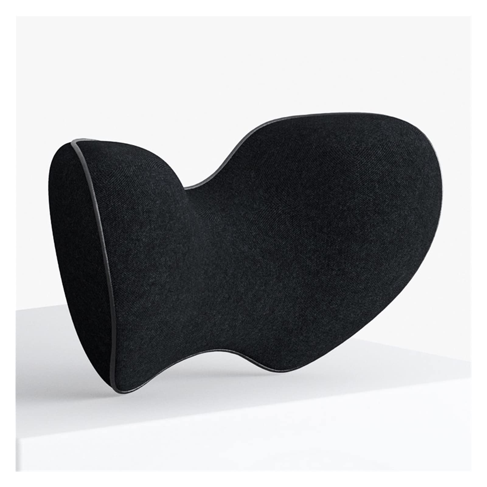 2021 Cuscini per Il Collo del seggiolino Auto universali Poggiatesta per Entrambi i Lati Pack Accessori per poggiatesta in Maglia Imbottiti in Fibra di Cotone con Memoria Automatica (Color : Black)