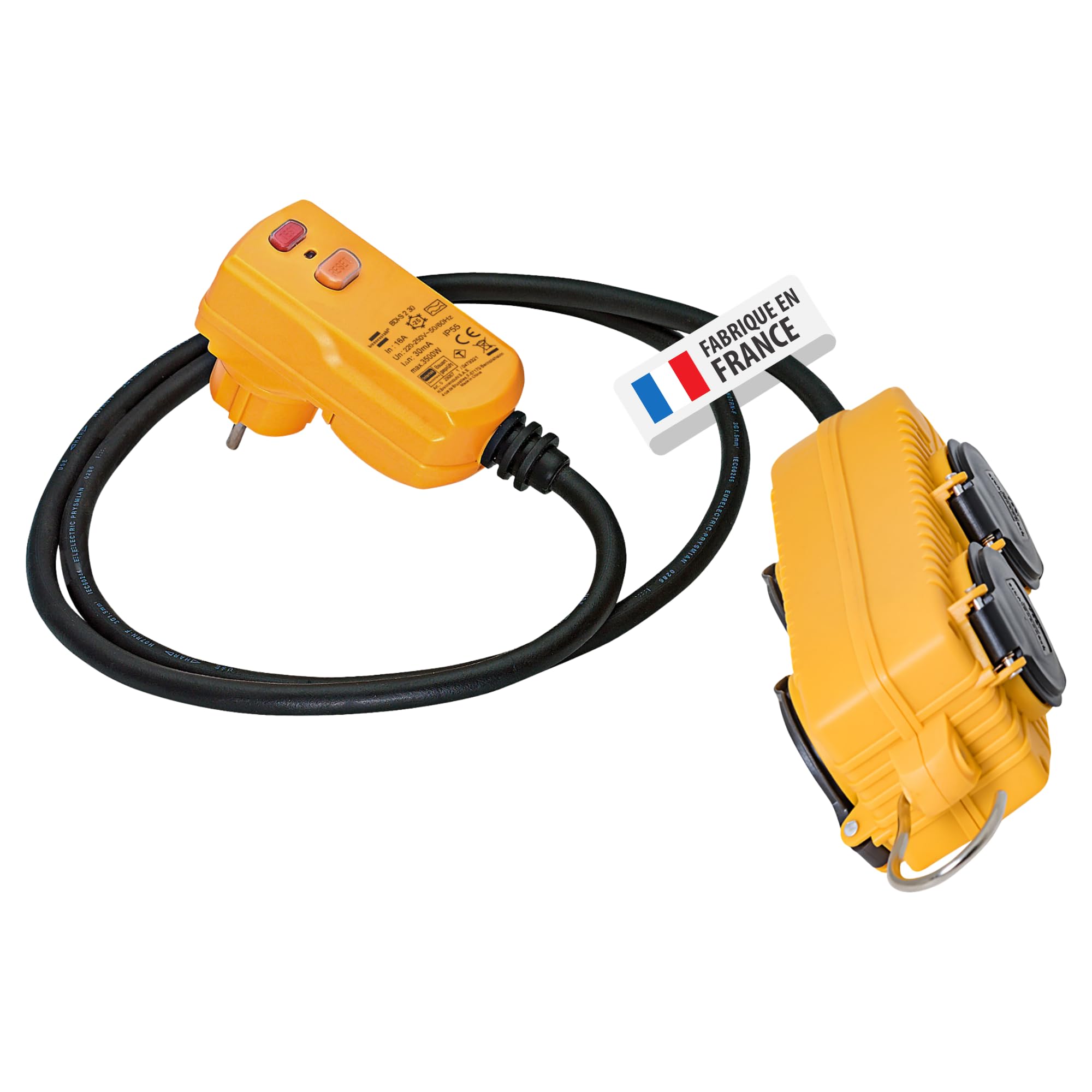 Brennenstuhl 1132741 - Adaptador powerblock 4 zócalos con su récord de 10 1.5m