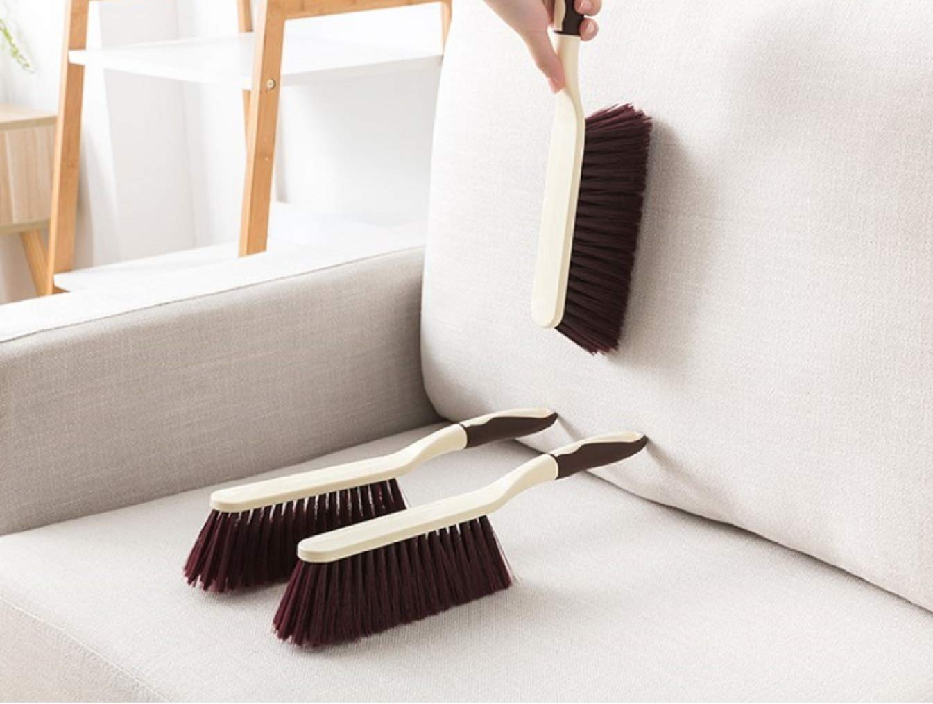 Crownish Hard and Long Plastic and Fiber Cleaning Brush for Car Seat/Carpet/Mat (14-inch, Beige) (B07WPDWT7V) Amazon Price History, Amazon Price Tracker