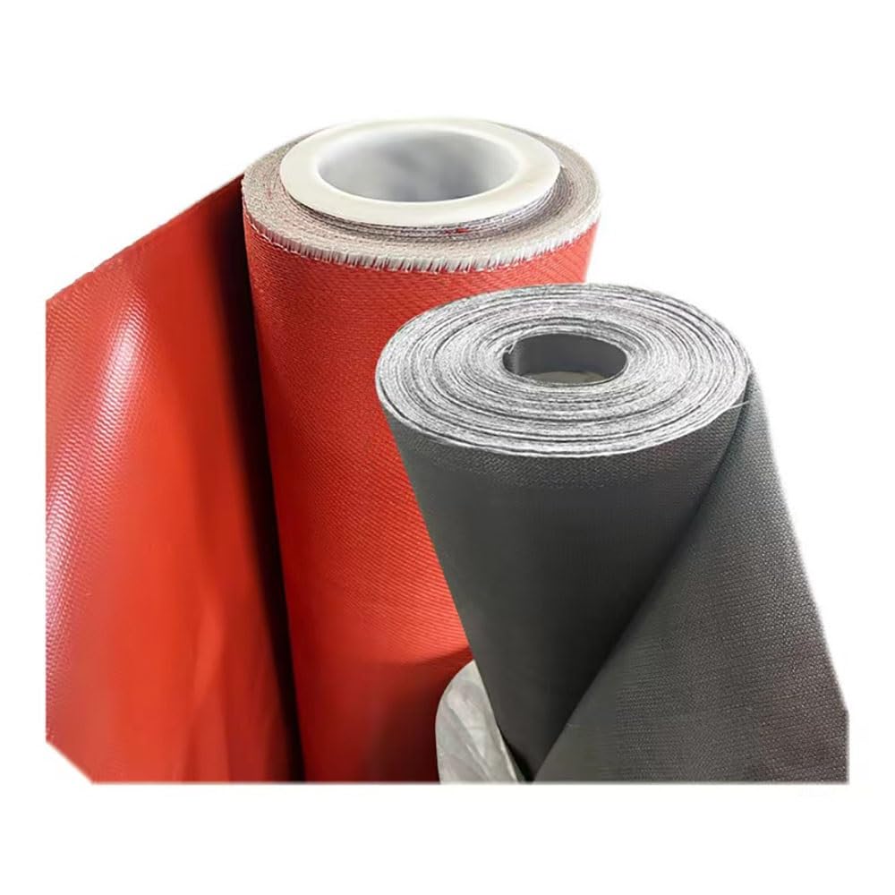 Manta ignifuga, Paño De Silicona Manta De Soldadura, Fibra De Vidrio Cobija Extintora, Usado Para Protección Contra Chispas, Sitio De Construcción, Renovación, Prevenir Soldadura Quemar(Gray,1MX1MX0.2