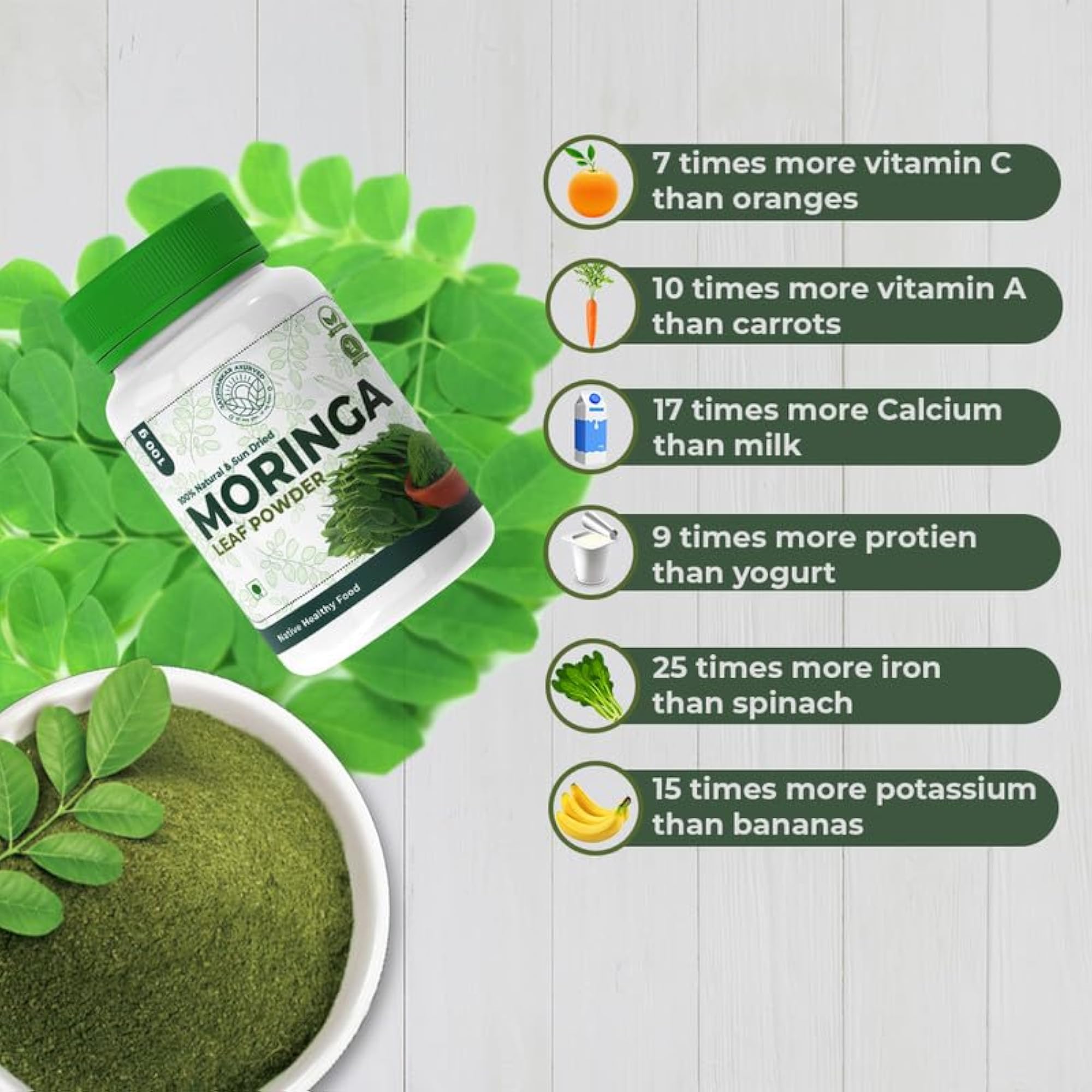 Jayshankar Ayurved Moringa Leaf Powder