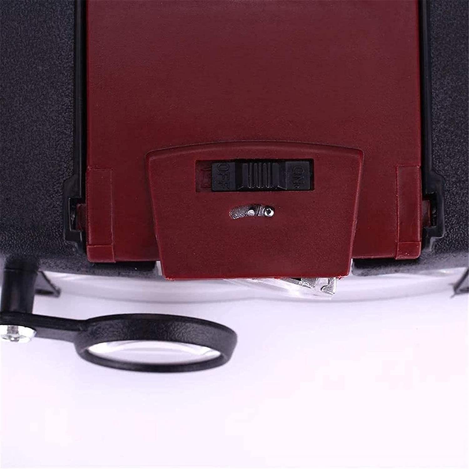 Kopfbandlupe, beleuchtete Vergrößerungsbrille mit Kopfhalterung, verstellbare Juwelier-Kopfbandlupe mit beleuchteter Vergrößerungslinse und 2 LED-Lichtblenden zum Lesen von Schmuck