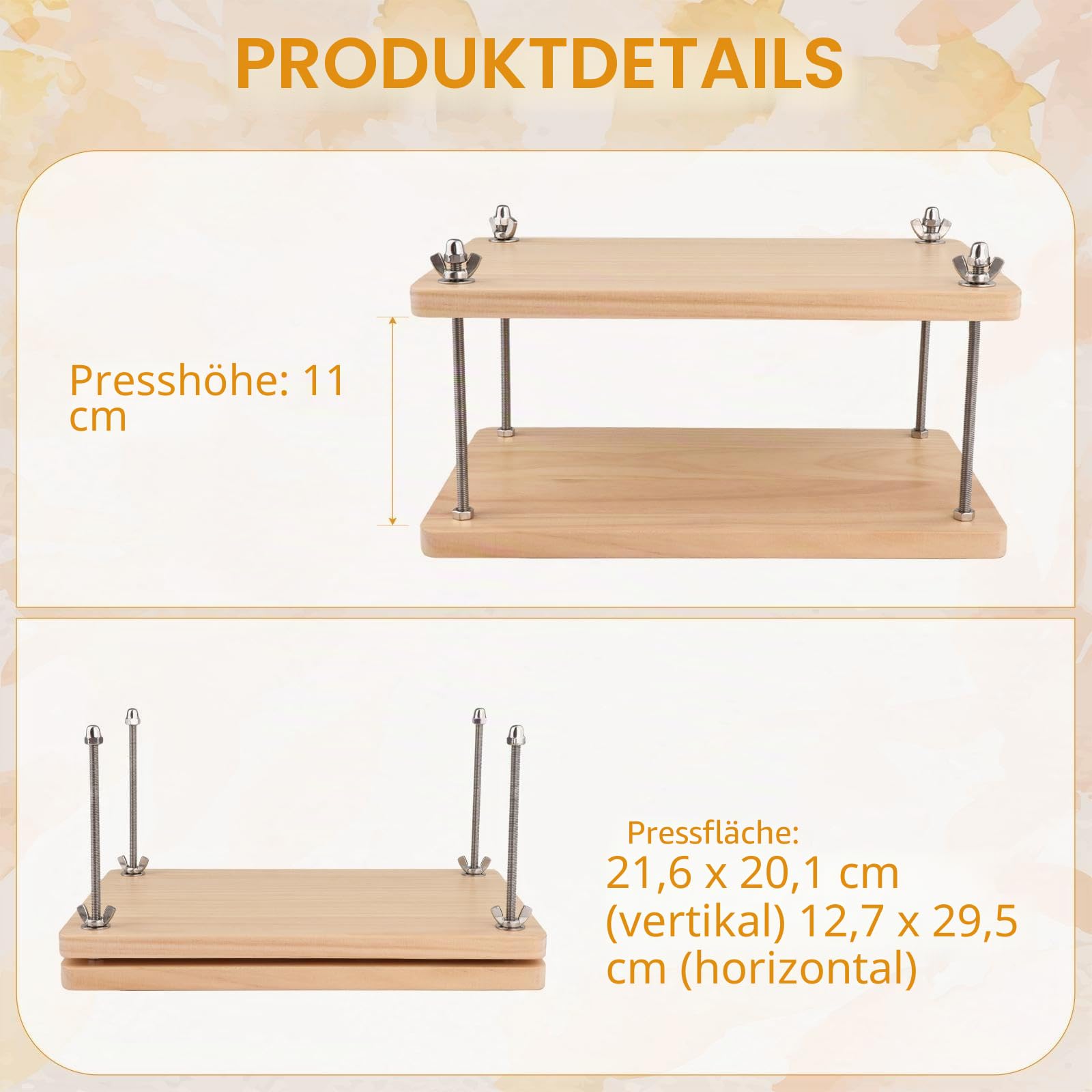 Buchpresse Aus Holz, Praktisches Buchbindewerkzeug für Heim DIY Buchbindekarten