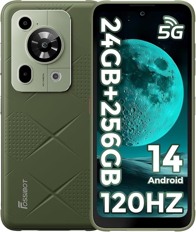 FOSSIBOT F112 Pro 5G Rugged Phone, 24GB+256GB Cell Phone | 6.88" FHD+120Hz,MTK Dimensity…