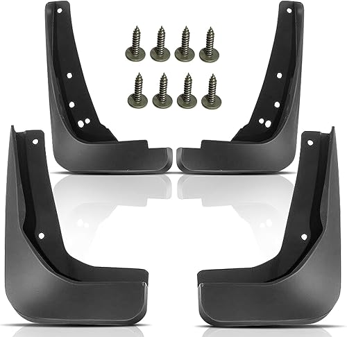 YHTAUTO Juego de 4 protectores contra salpicaduras para Audi A3 A3 Quattro 2015-2019, solo sedán, delantero y trasero izquierdo derecho, color negro disponible en Yaxa Colombia