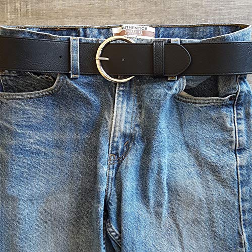 Vegan, Non-Animal Belt with Silver Buckle2