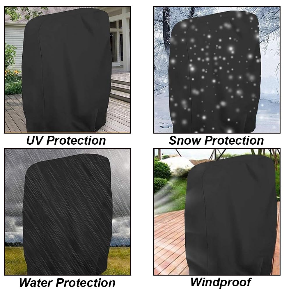 2 fundas para sillas de jardín, impermeables, de gravedad cero, plegables, para patio, 28 pulgadas de ancho x 13 pulgadas de profundidad x 43 pulgadas de alto, impermeable, anti-UV, funda para tumbona