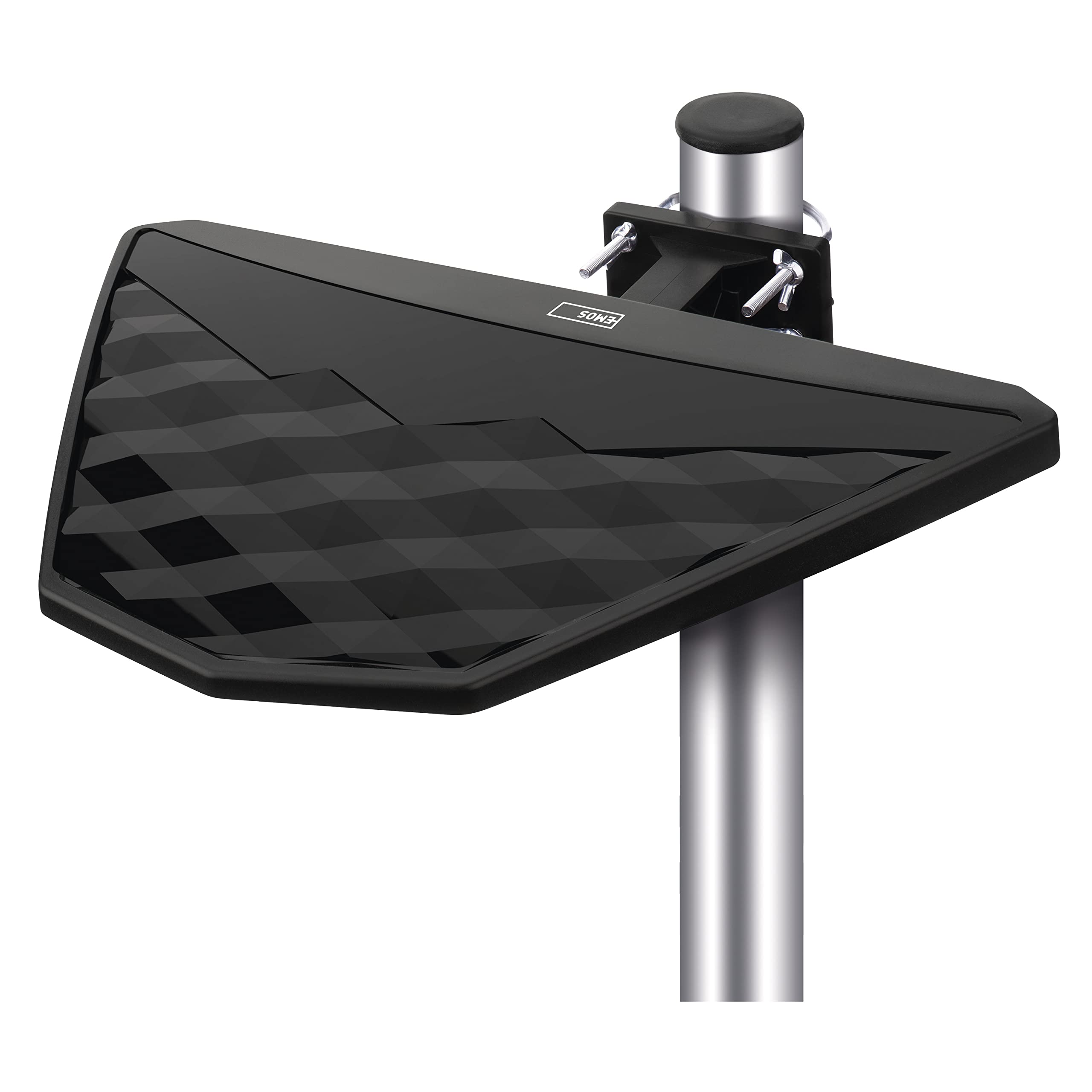 EMOS Antena de TV digital universal Village con amplificador externo, pasiva para HDTV, DVB-T/T2, receptor con filtro LTE, 4G, 5G, máxima calidad de señal Full HD