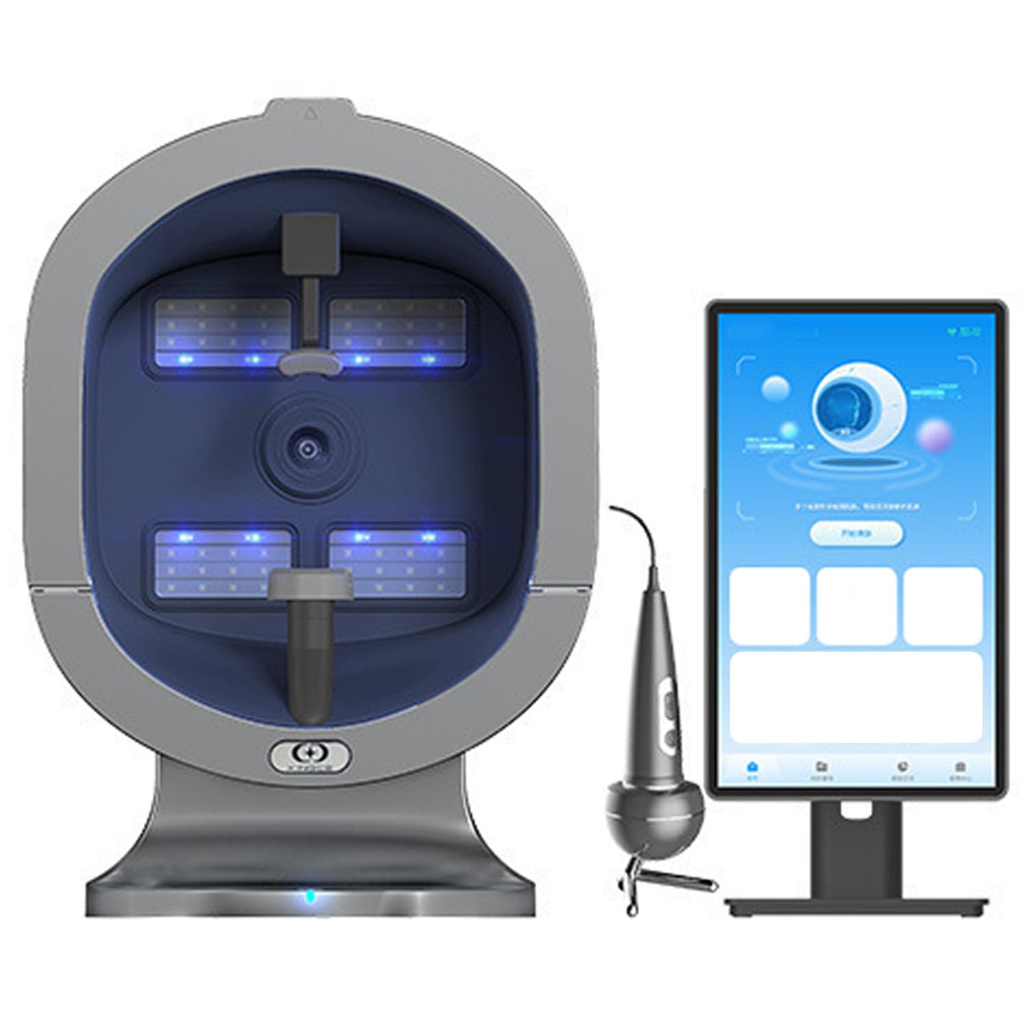 GTANND Skin Analyzer Machine,Ai Skin Imaging,Multi-Light Detection,Face & Scalp Scanner For Acne, Aging, Pigmentation, Sensitivity,Supports 20 Languages,Home & Salon Use 15.6