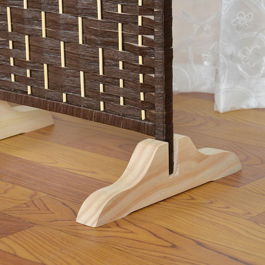 Yardwe 3 Piezas Soporte Divisor De Ambiente De Madera Pies Resistentes para Panel De Pantalla MóVil Base Divisoria De Ambientes para Sala Dormitorio Oficina