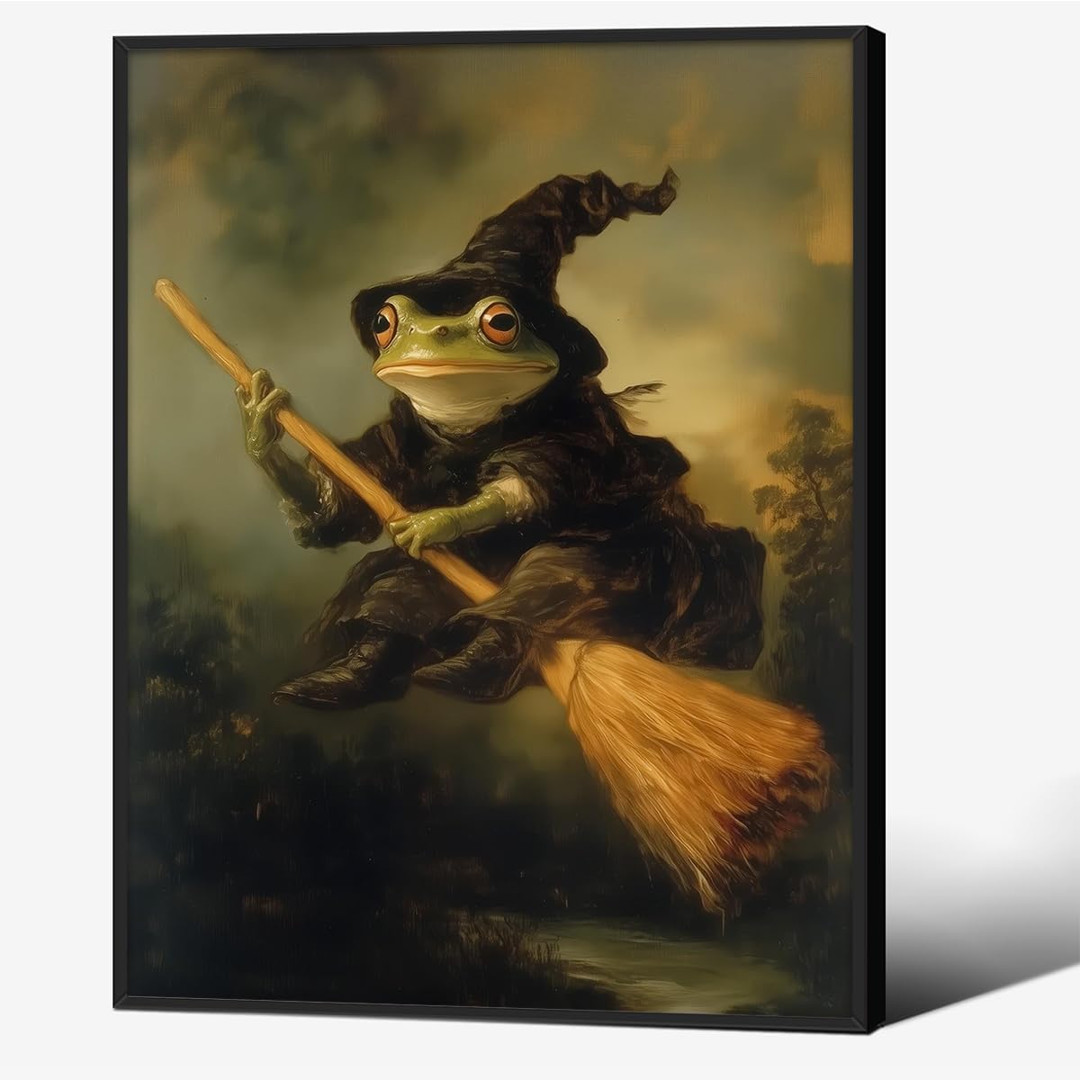 Cute Ghost In Bathtub Poster Horror Halloween Canvas Wall Art Live Laugh Toaster Bath Picture Painting 24x36in Unframed Dark Gothic Spooky Prints for Farmhouse Bathroom Toilet Restroom Decor