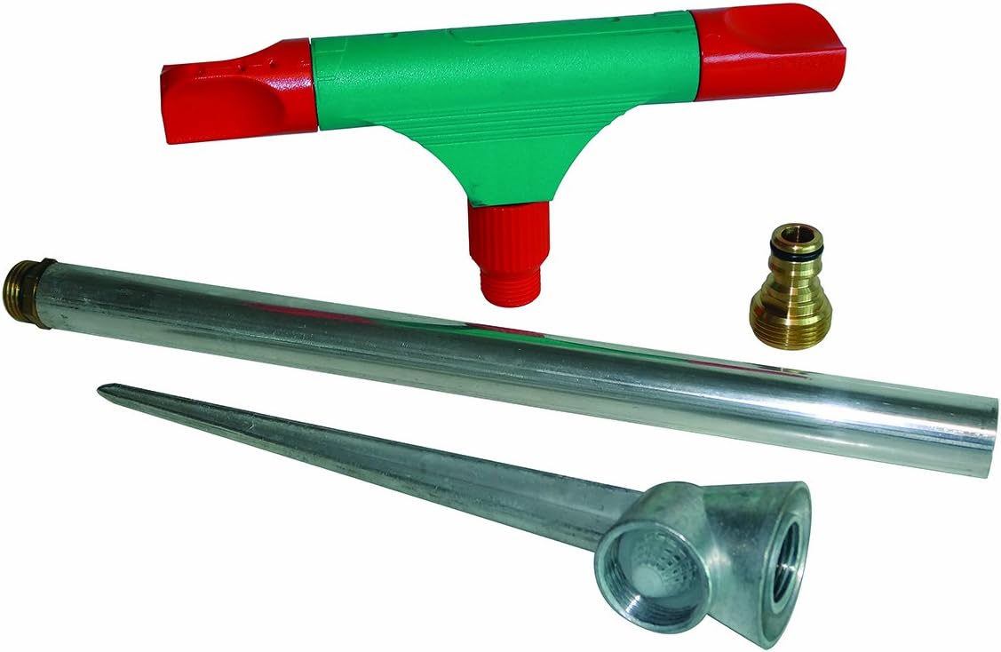 C.K G7752BI Rotating Lawn Sprinkler, Green/Red/Silver/Gold