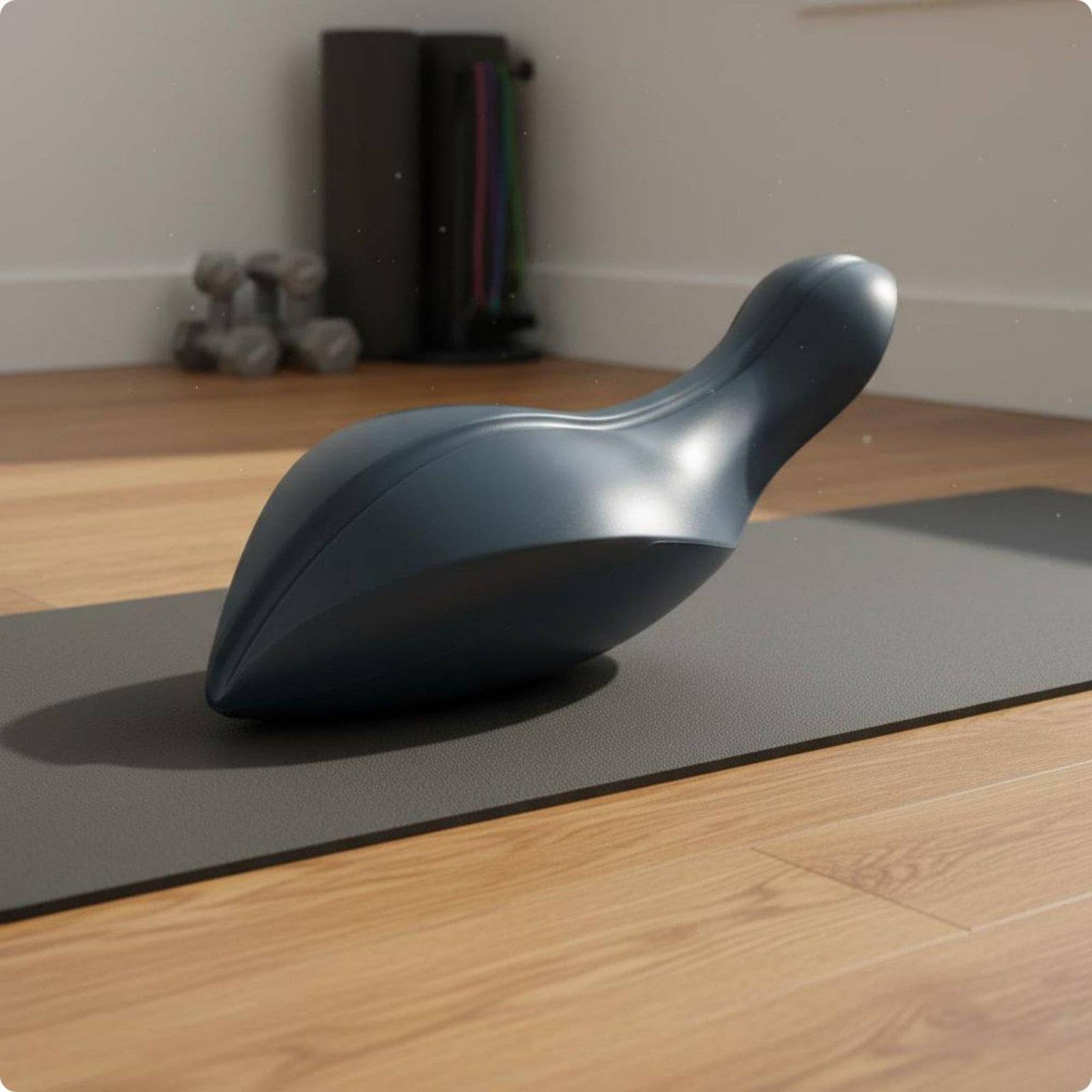 Gralara Tappetino Pilates Dolphin Spine Balance Training con Supporto a E Struttura in Gomma per Allenamento a Casa.