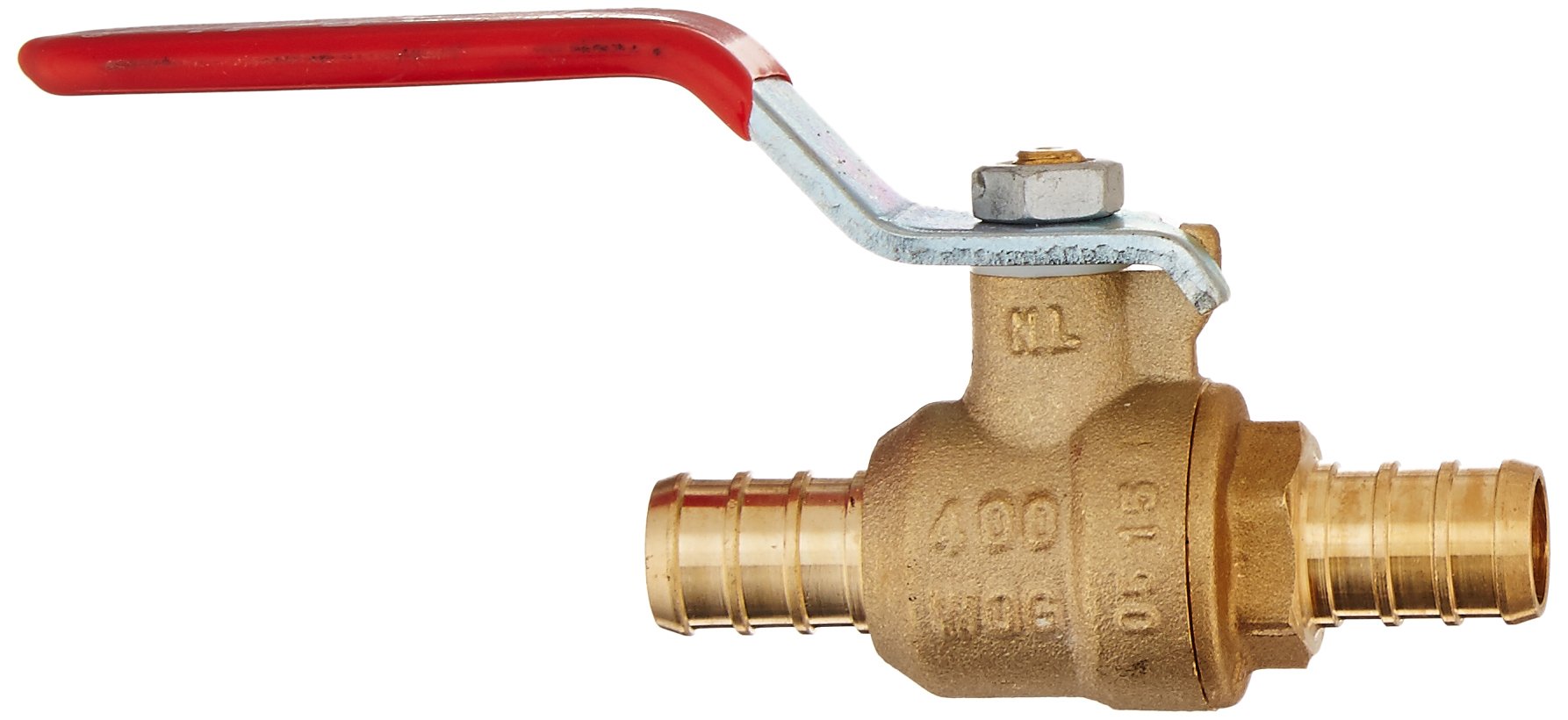 Mueller 107-343NL Ball Valve, 0.5 inch, Brass