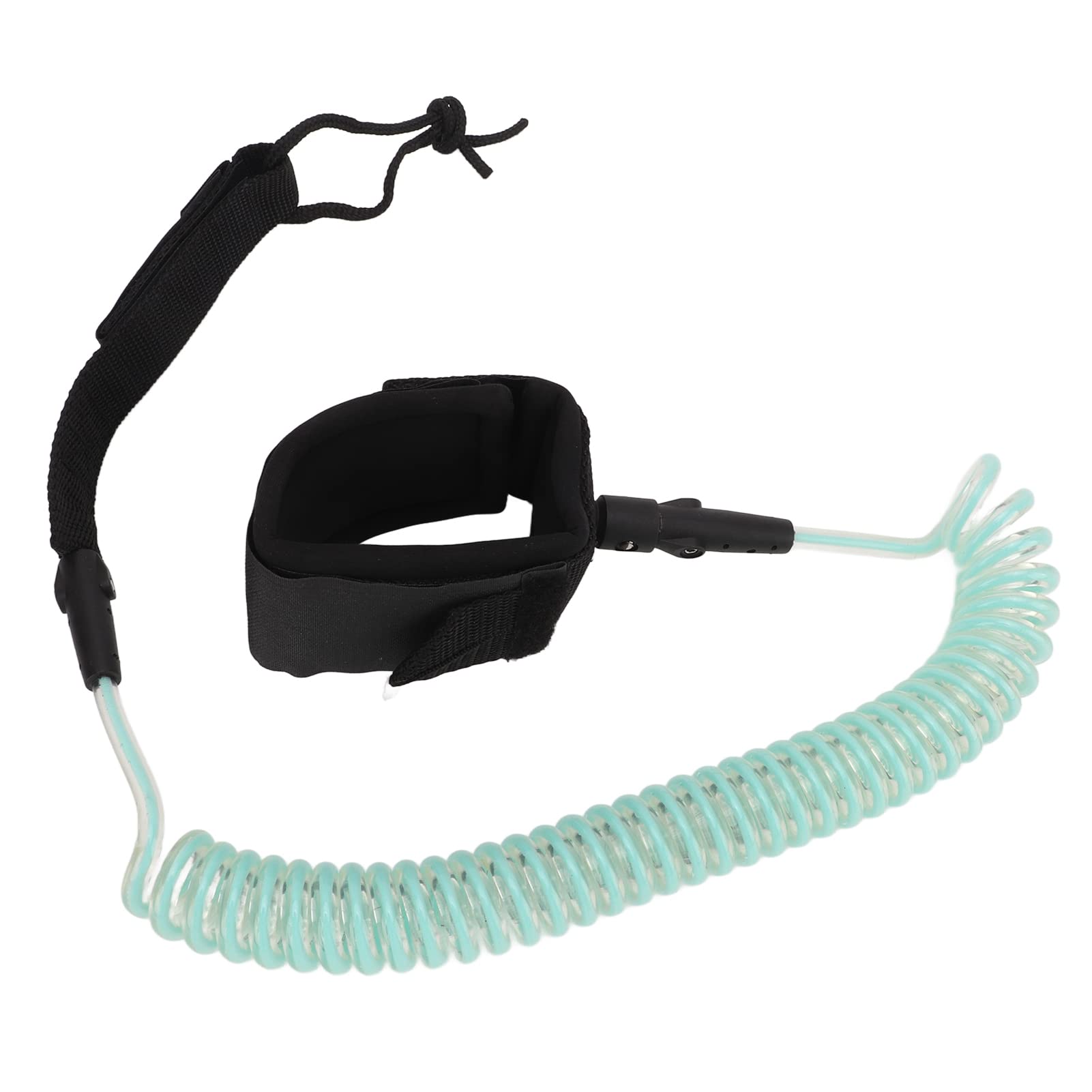 aqxreight 7mm 10Ft Surfing Foot Rope Elastic TPU Surfboard Leg Straps Stand Up Paddle LeashOrange of Stainl Steel Offe to Sea Exposure This Adds of (Transparent Light Blue)