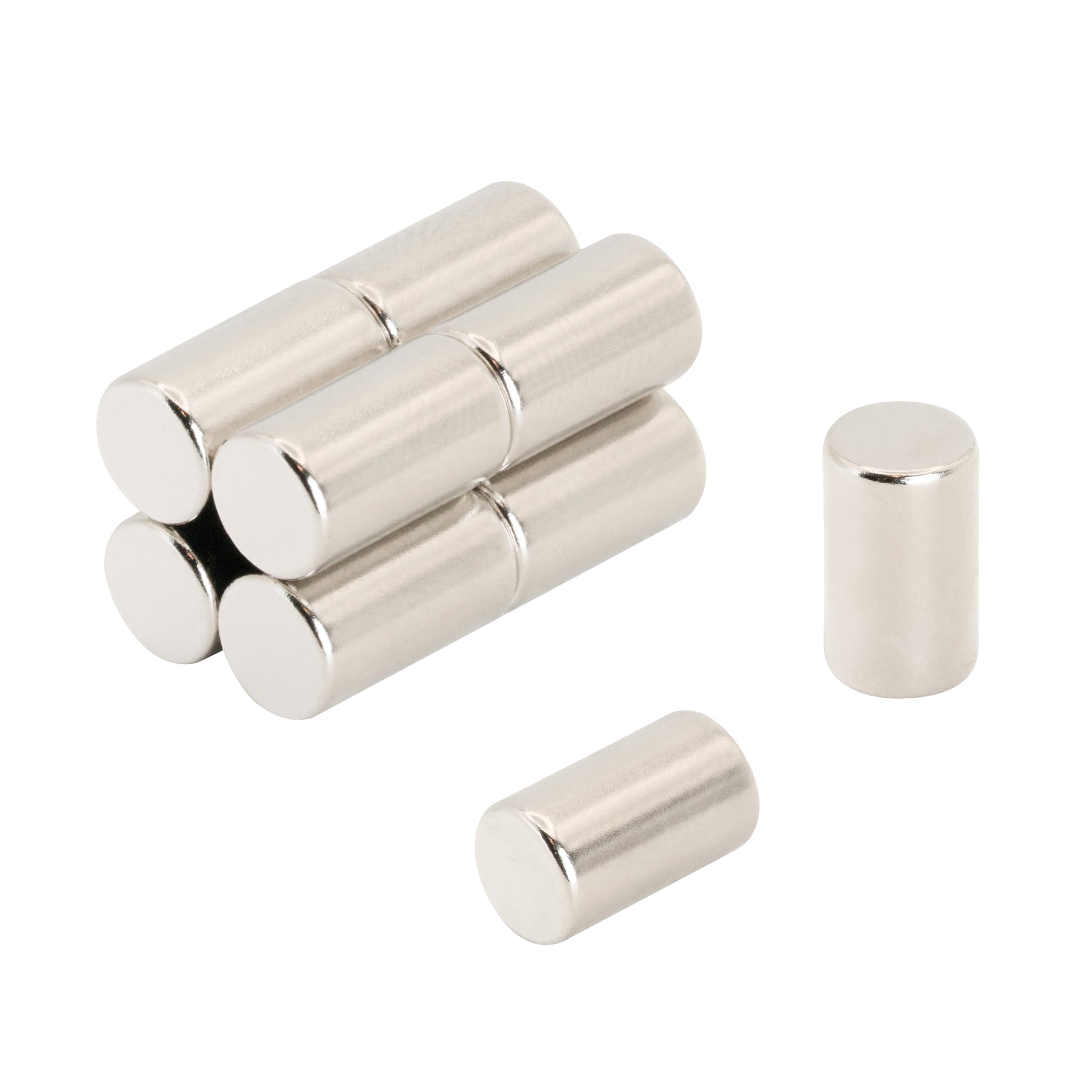N42 Neodymium Magnet for Arts, Crafts, Model Making, DIY, Hobbies, Science, Office and Home - 5mm dia x 8.47mm thick - 0.91kg Pull - Pack of 10