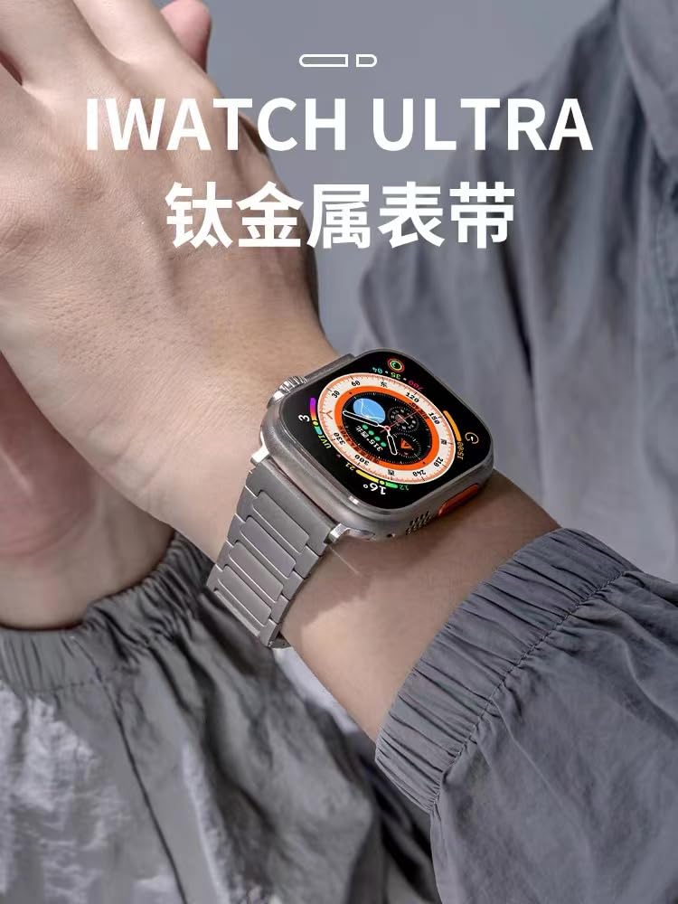 Amazon.co.jp: コンパチブル Apple watch バンド チタニウム製 