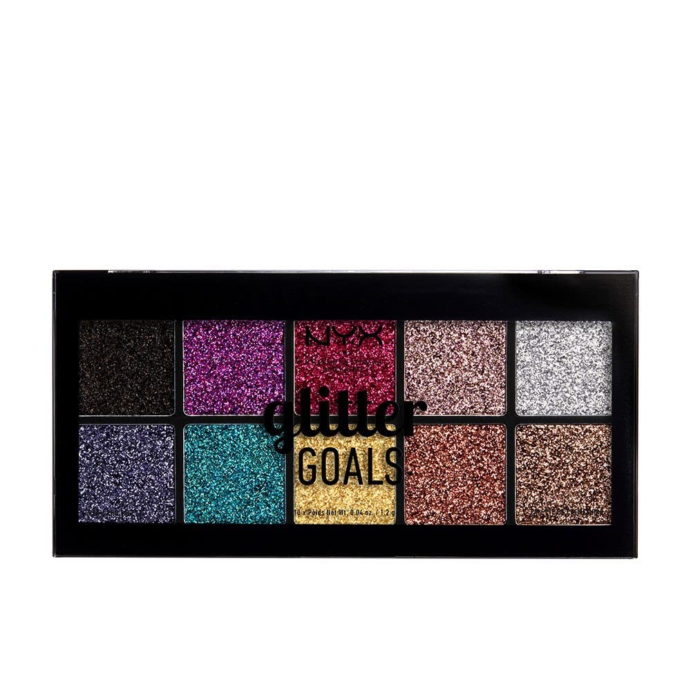 NYX Professional Makeup Glitter Goals Cream Pro Palette, 01