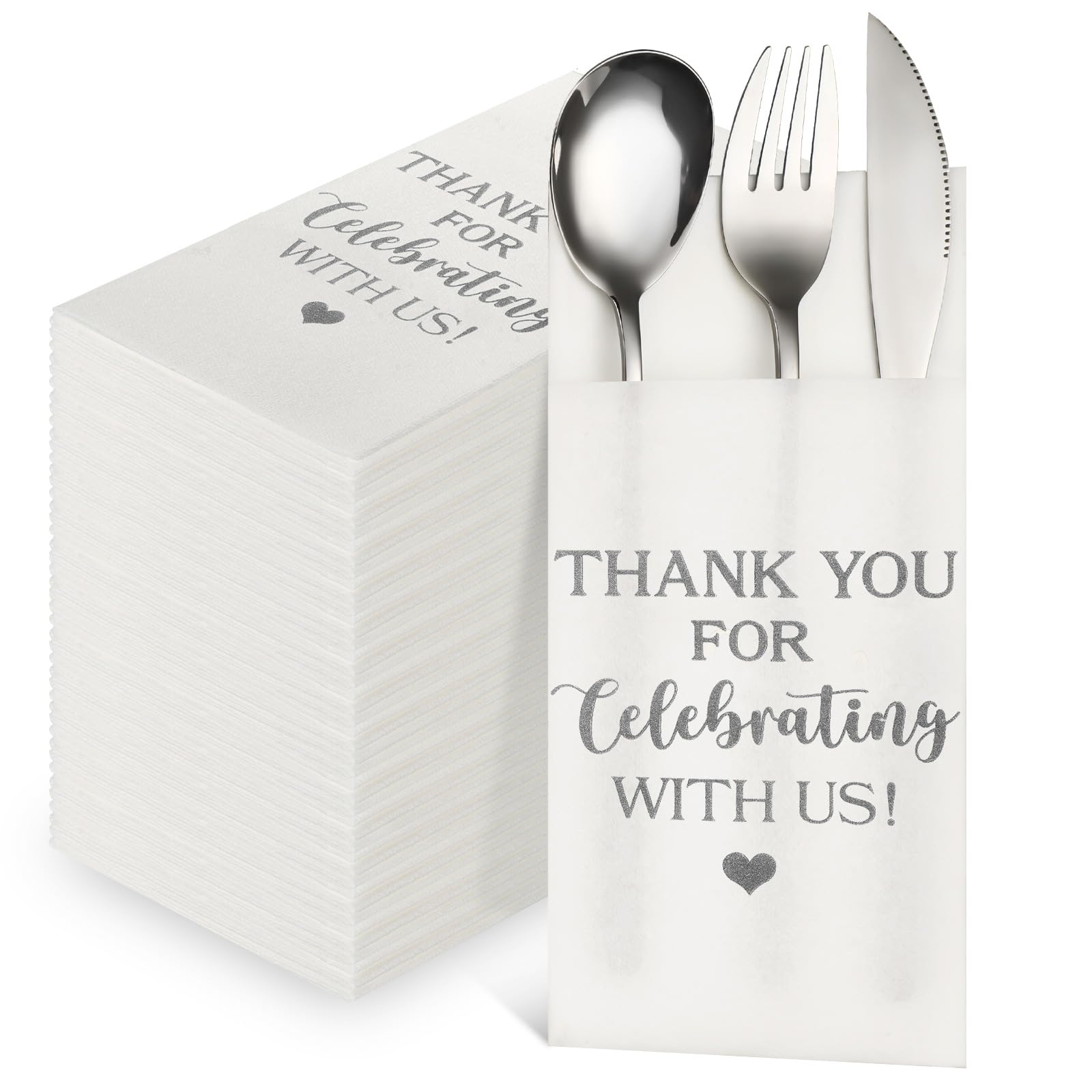 Fuutreo 100 servilletas desechables de lino para boda, servilletas de cena desechables con bolsillo para cubiertos, servilletas de papel Airlaid, servilletas de cena absorbentes para bodas, despedidas