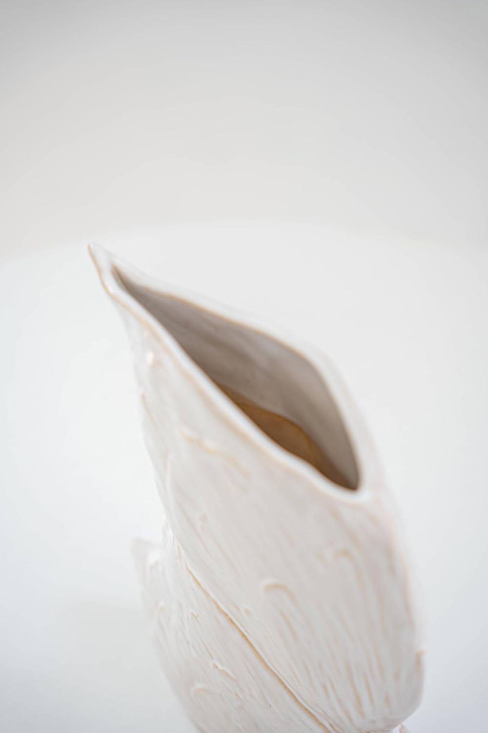 Handmade Ceramic Vase for Dried Flowers - Modern Home Decor, Rustic Table Centerpiece, Small Decorative Vase for Pampas Grass & Preserved Bouquets. - Image 8