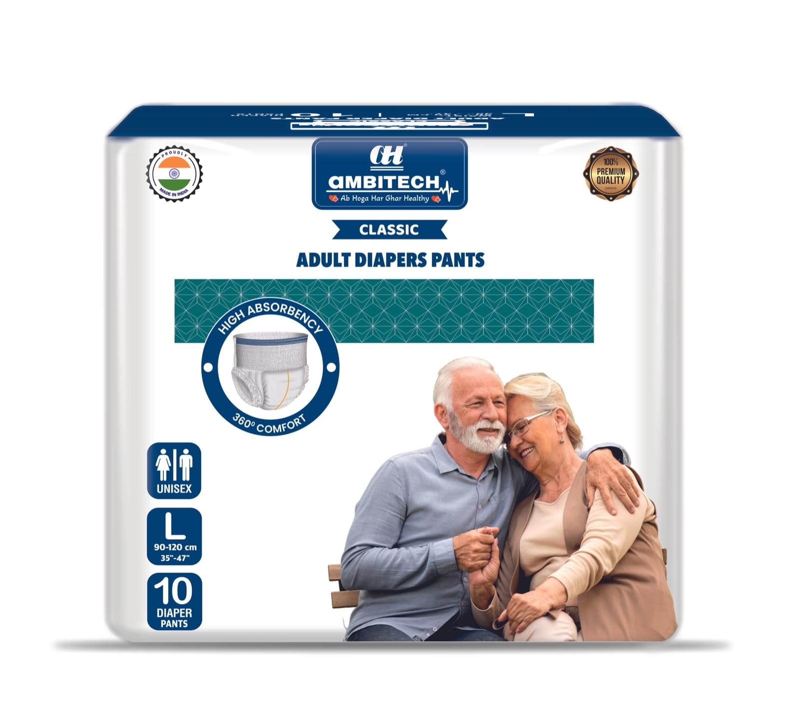 AmbiTech Adult Diaper L Size Pack Of 1-image-31