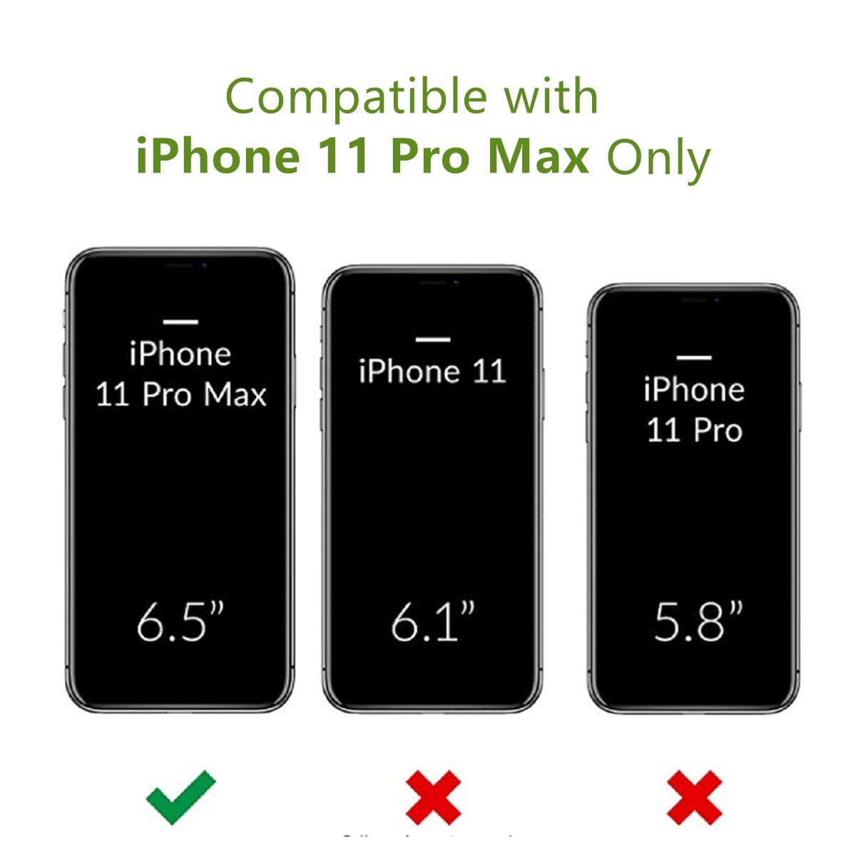 Jaorty for iPhone 11 Pro Max Phone Case with Card Holder,for iPhone 11 Pro Max Case for Women Men with 360 Rotation Ring Kickstand,Credit ID Card Slot Holder,Leather Zipper Wallet Case,6.5