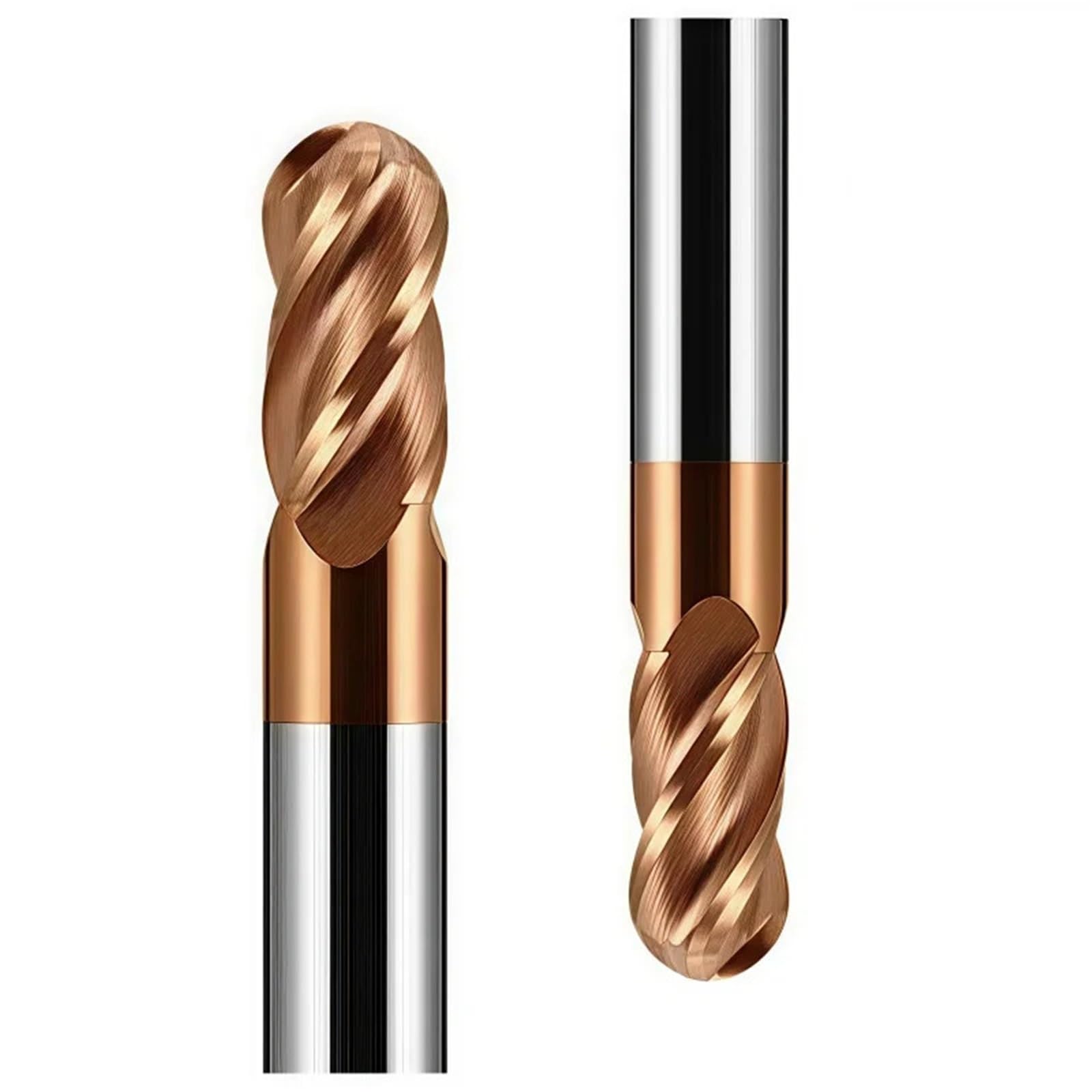 Końcówka z węglików spiekanych HRC55 4-ostrzowa powlekana stal wolframowa frez do stali nierdzewnej 3 4 5 6 8 10 12 14 16 18 20 mm (R8x32xD16x100)