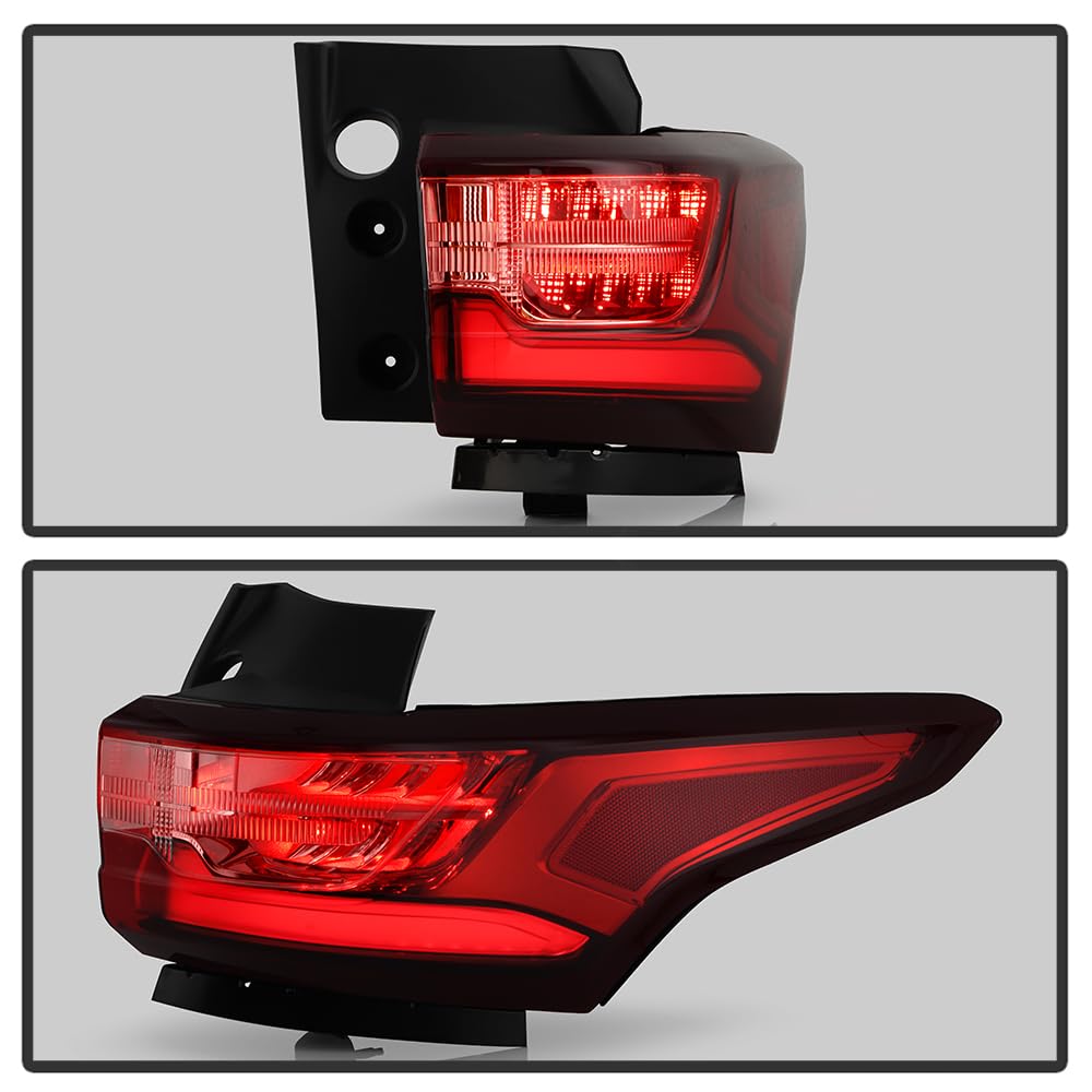Black Housing LED Tail Light Assembly – Driver Side Outer – Fits 2018-2021 Chevy Traverse Redline Package