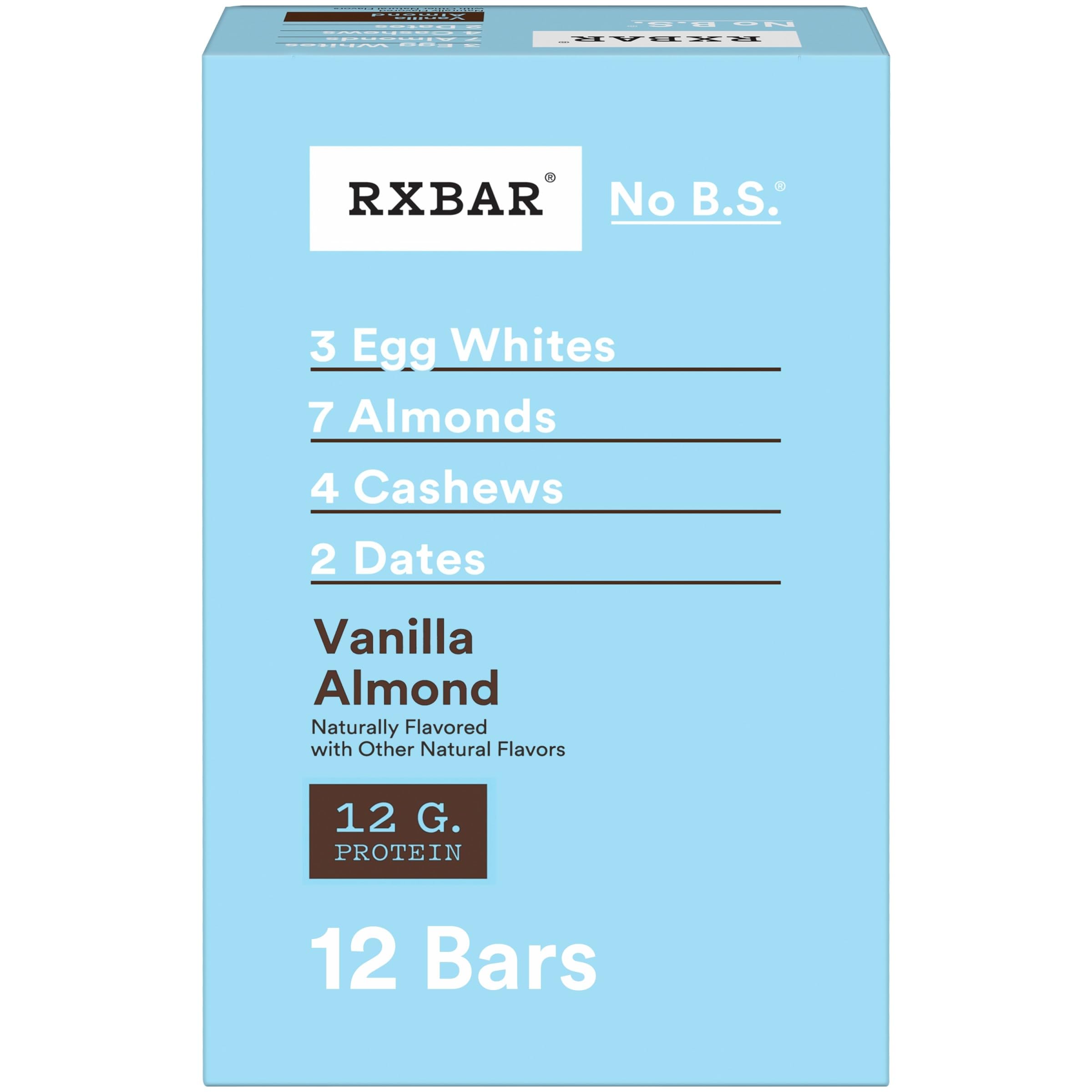 RXBAR Protein Bar, Vanilla Almond, 12g Protein