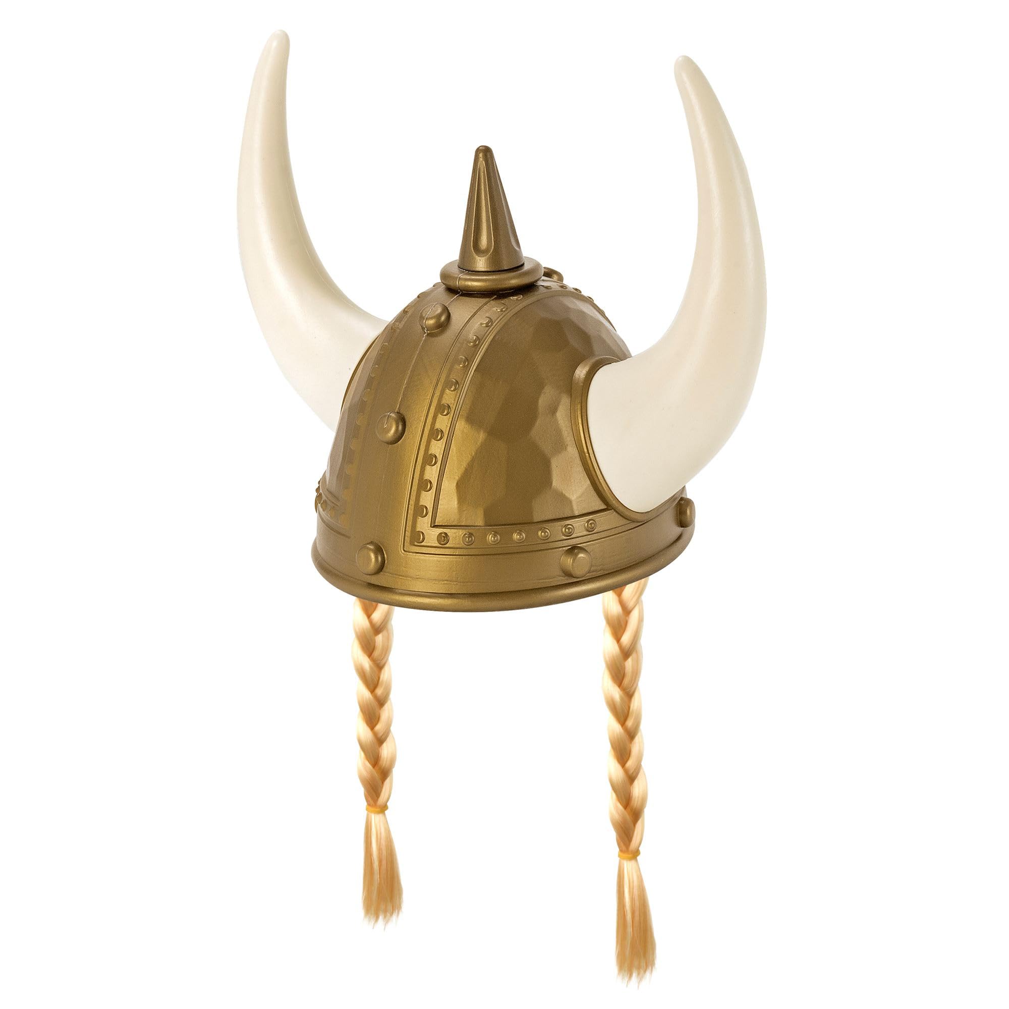 W WIDMANN MILANO Party Fashion - Viking Helmet with Horns Barbarian Costume Accessory for Carnival Halloween Theme Party
