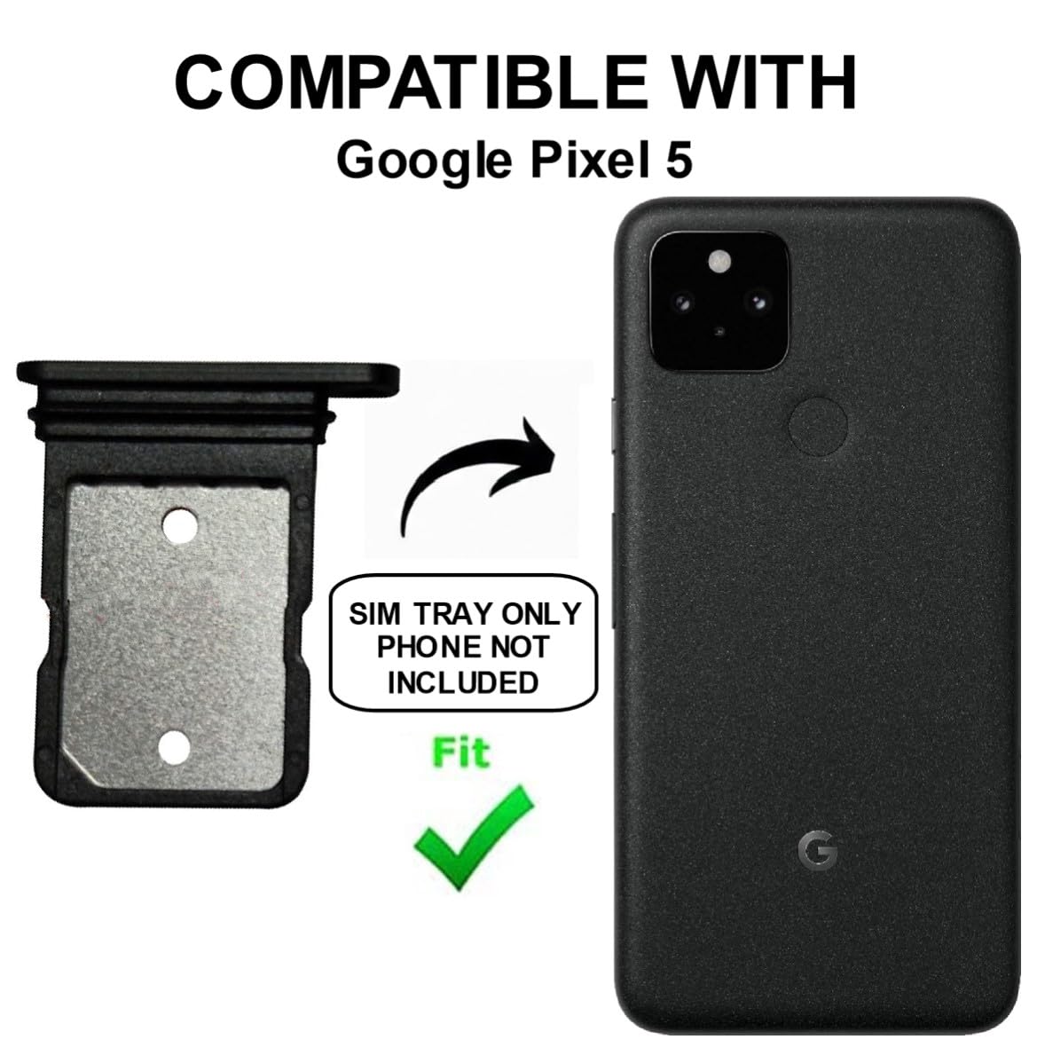 Amazon.com: PHONSUN Replacement Single SIM Card Tray Holder for