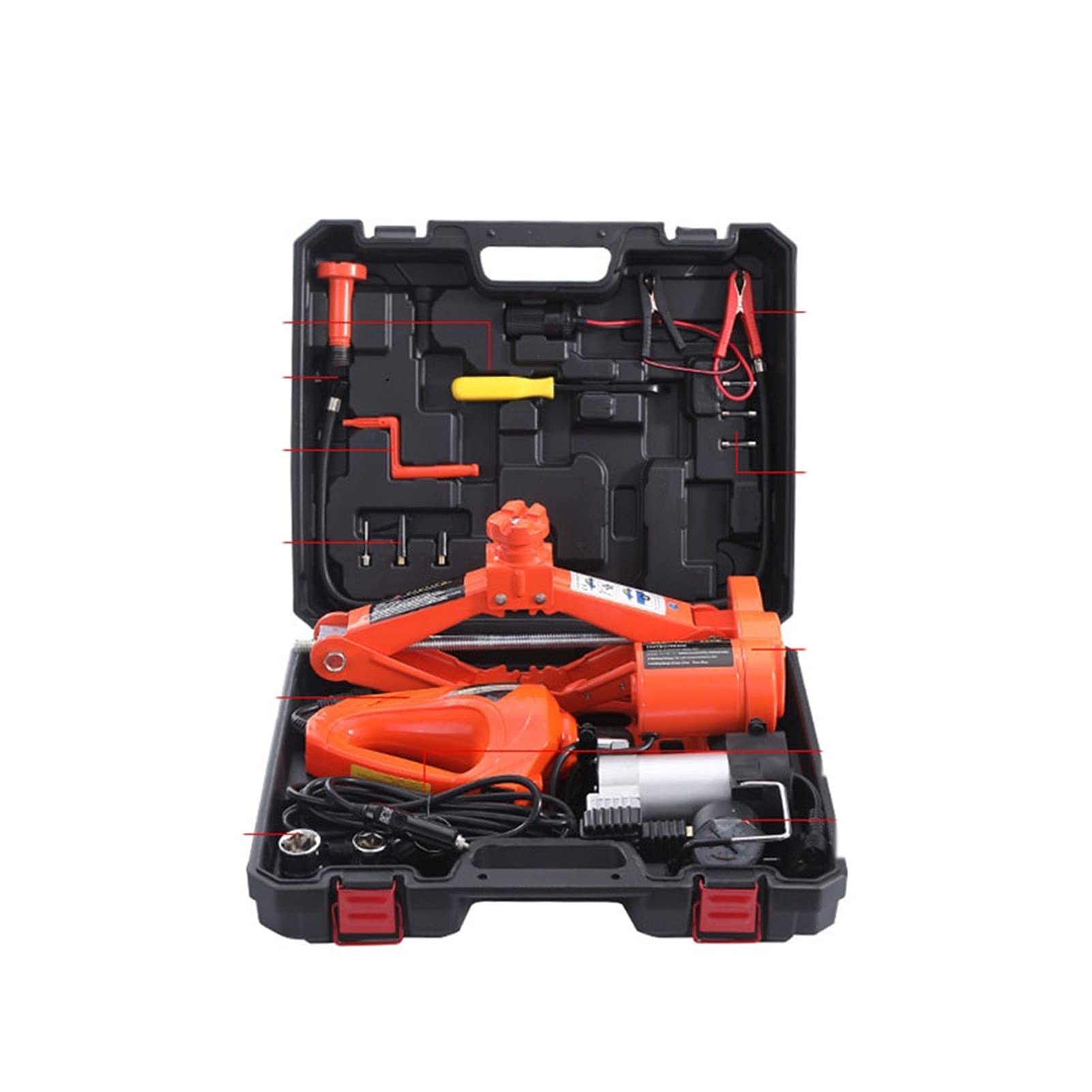 Jack Car Electric Jack Car Off-road With Air Pump 12V Electric Wrench Cigarette Lighter Horizontal Electric Jack ()