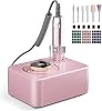 Professional Electric Nail Drill - 35000RPM Nail Files for Acrylic Gel Nails, Nail Drill Kits with 11 Bits, Salon-Grade Efile Nail Machine 35 Gear Levels F/R Rotation Direction