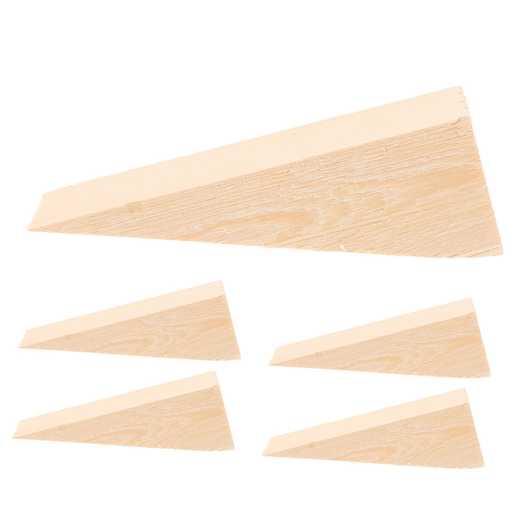 PRETYZOOM 5 Stück-Pack Holzkeile Möbelkeile Nivellierkeile Stuhlnivellierer Tischstabilisatoren Holzabstandshalter für Möbel und Schränke