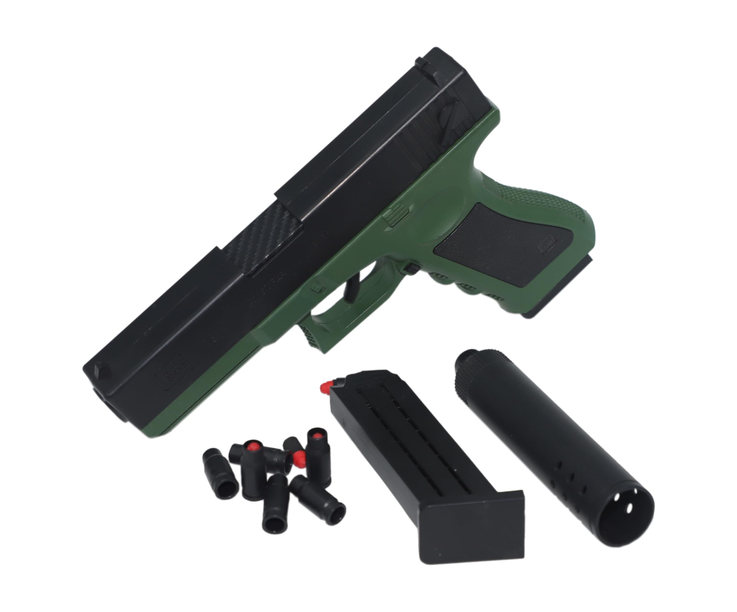 Kids Toy Gun | Thermalshot Soft Bullet Pistol Toy Gun | Pull Back Action with Jump Ejecting Magazine (B0CZJPTMX5) Amazon Price History, Amazon Price Tracker