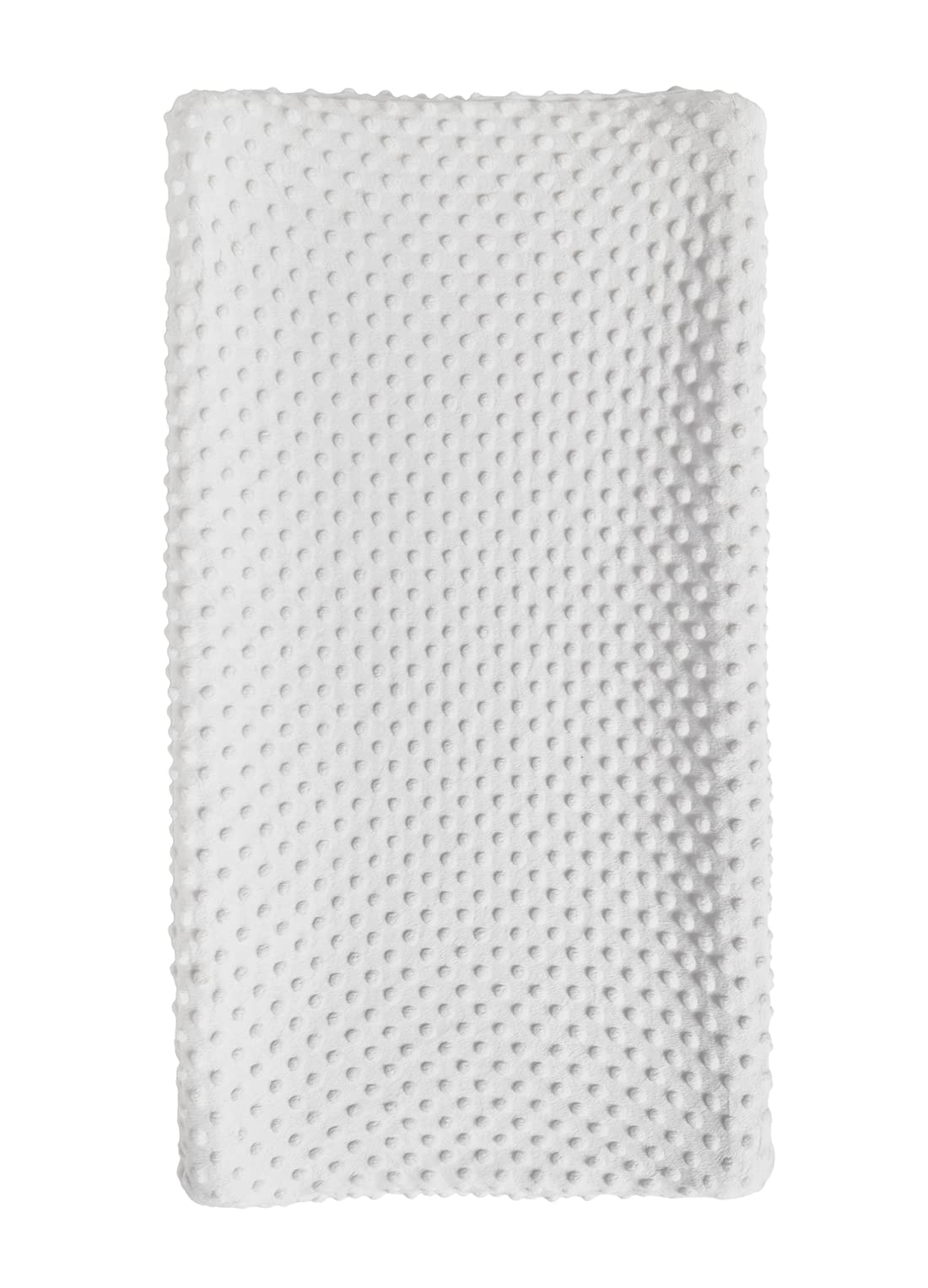 Changing Pad Cover Super Soft Minky Dots Skin-Friendly Breathable Wipeable Changing Table Sheets for Baby Boy and Baby Girl (Bright White)-image-1