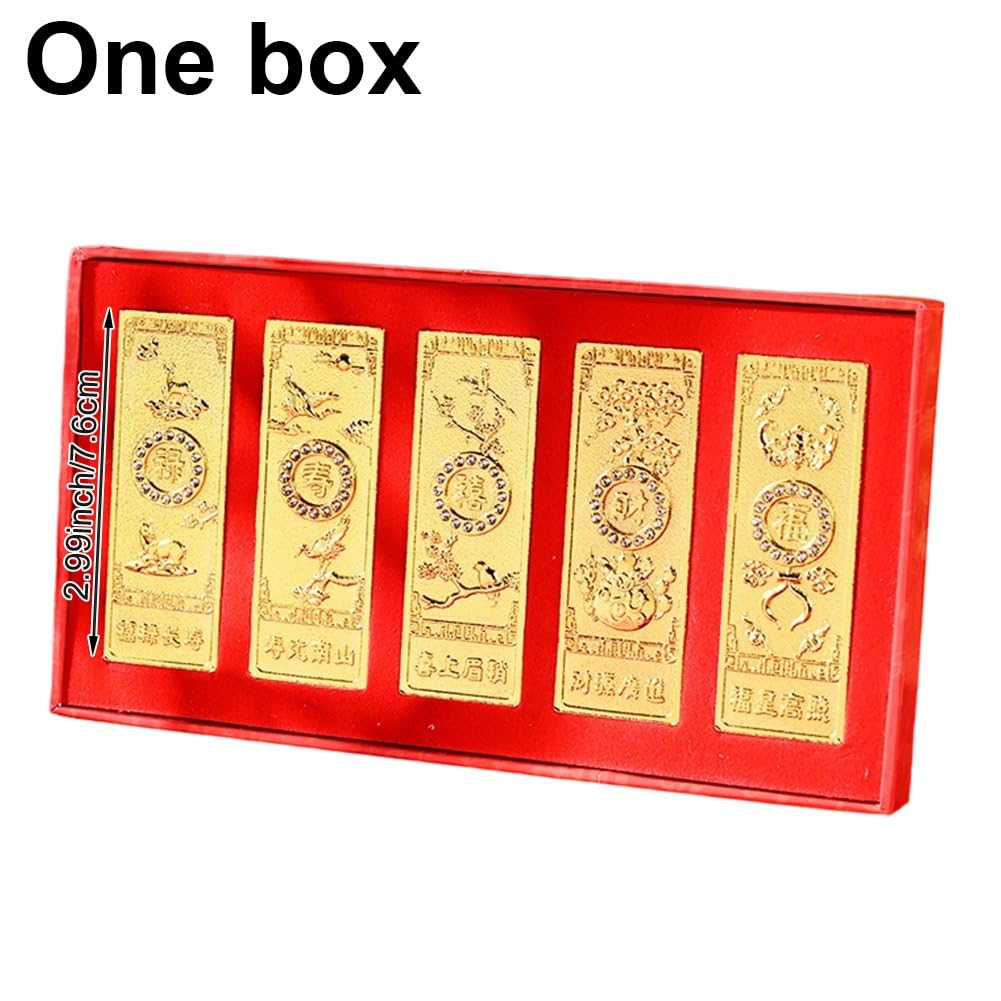 1 Set Aus Simulierten Antiken Goldbarren Aus Einer Legierung, Zehn Taels (10 Tael) Für Schmuckpräsentation Und Thematische Dekoration