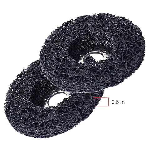 Miniatura 4 de 2 unidades de discos de limpieza y tira, rueda de pelado de 4-12 x 78 pulgadas, limpia y quita el revestimiento de pintura, oxidación de soldaduras