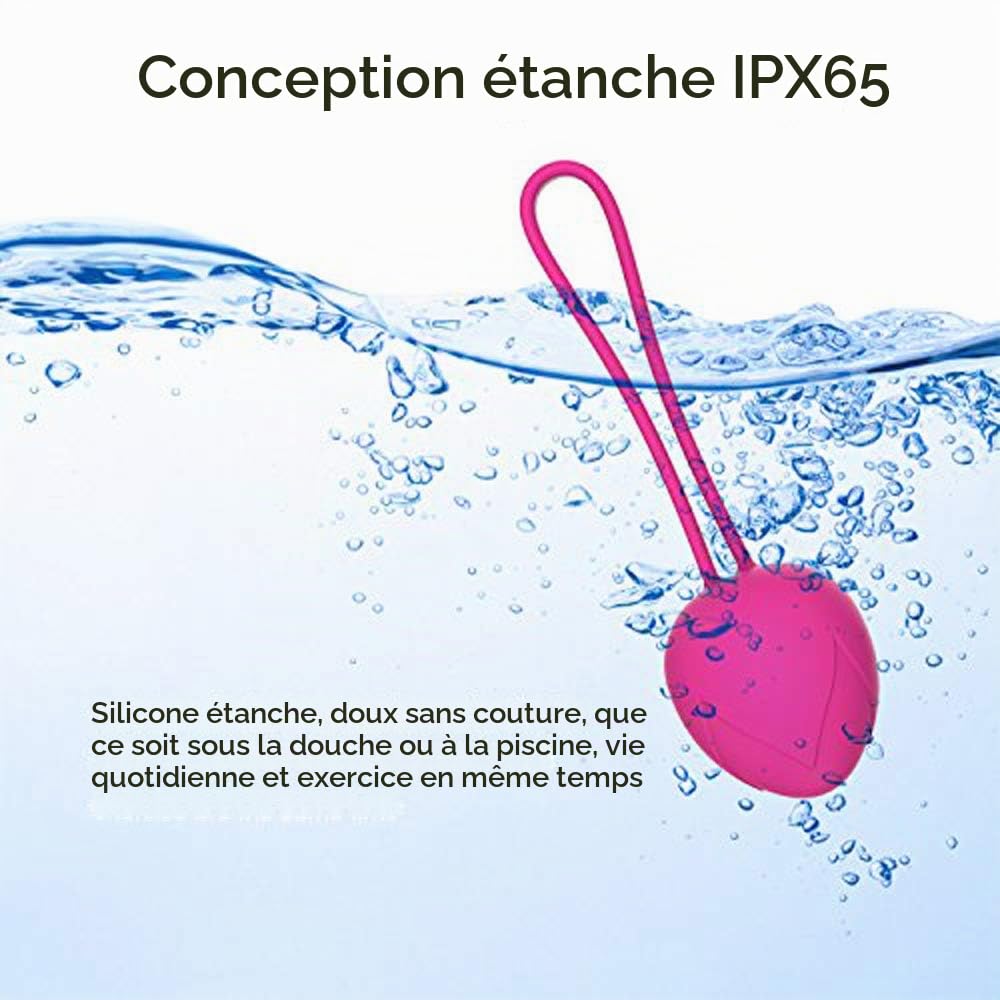 Boules de geishas,Balle de massage Ben Wa Balls Kegel Balls Débutants et resserrement - Médecin recommandé pour le contrôle de la vessie et les exercices sur le plancher pelvien (Rose)