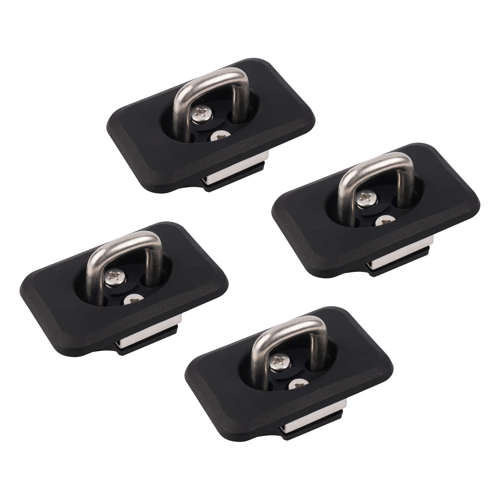 Custom Fit for Tie Down Anchors 1998-2016 Ford Super Duty, 1998-2014 Ford F150, 1999-2013 Chevrolet Silverado & GMC Sierra, 1995-2008 Dodge RAM Bed Tie Downs for Truck-4 Pack