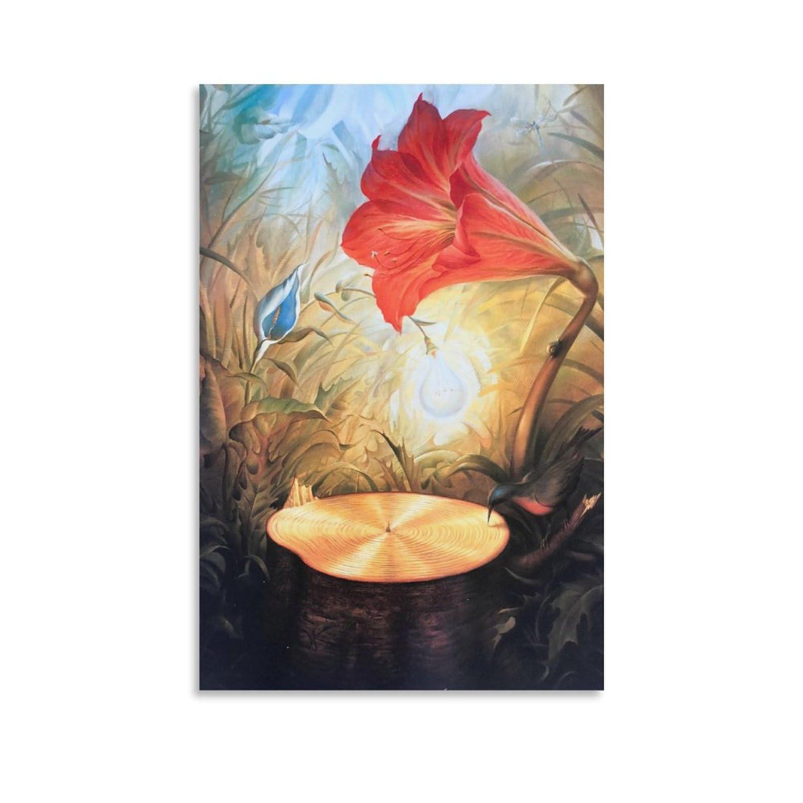 GAJUYL Famous Painting Poster Music of The Woods by Vladimir Kush, Canvas Print Art Poster, Home Decoration Painting; Unframe; 12x18inch(30x45cm)