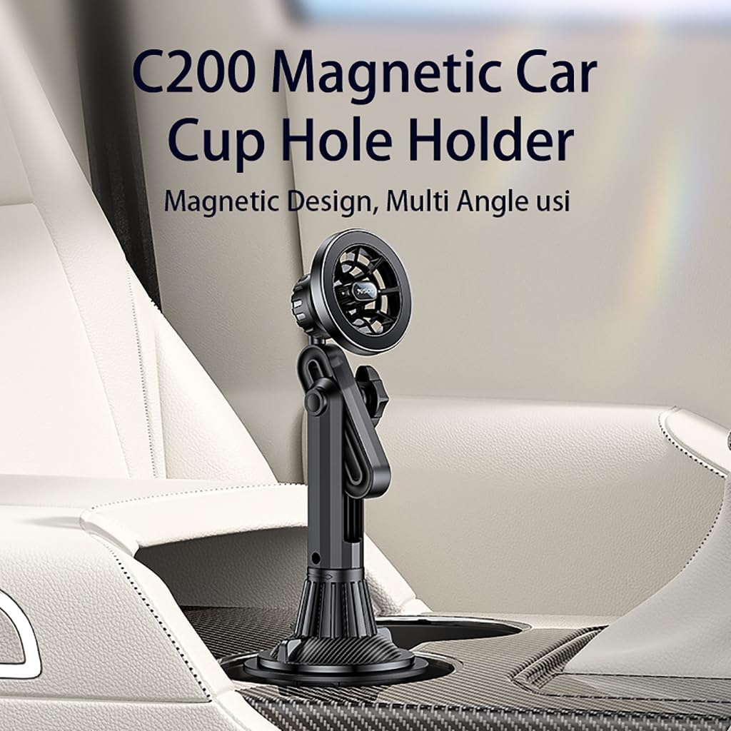 Magnetic Mount Secure & Convenient Usage Cup Holder Phone Mount for Cell Phones image 3