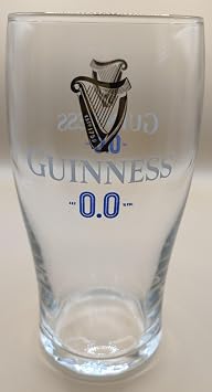 Guinness 0.0 Pint Glass | Alcohol Free | 20oz