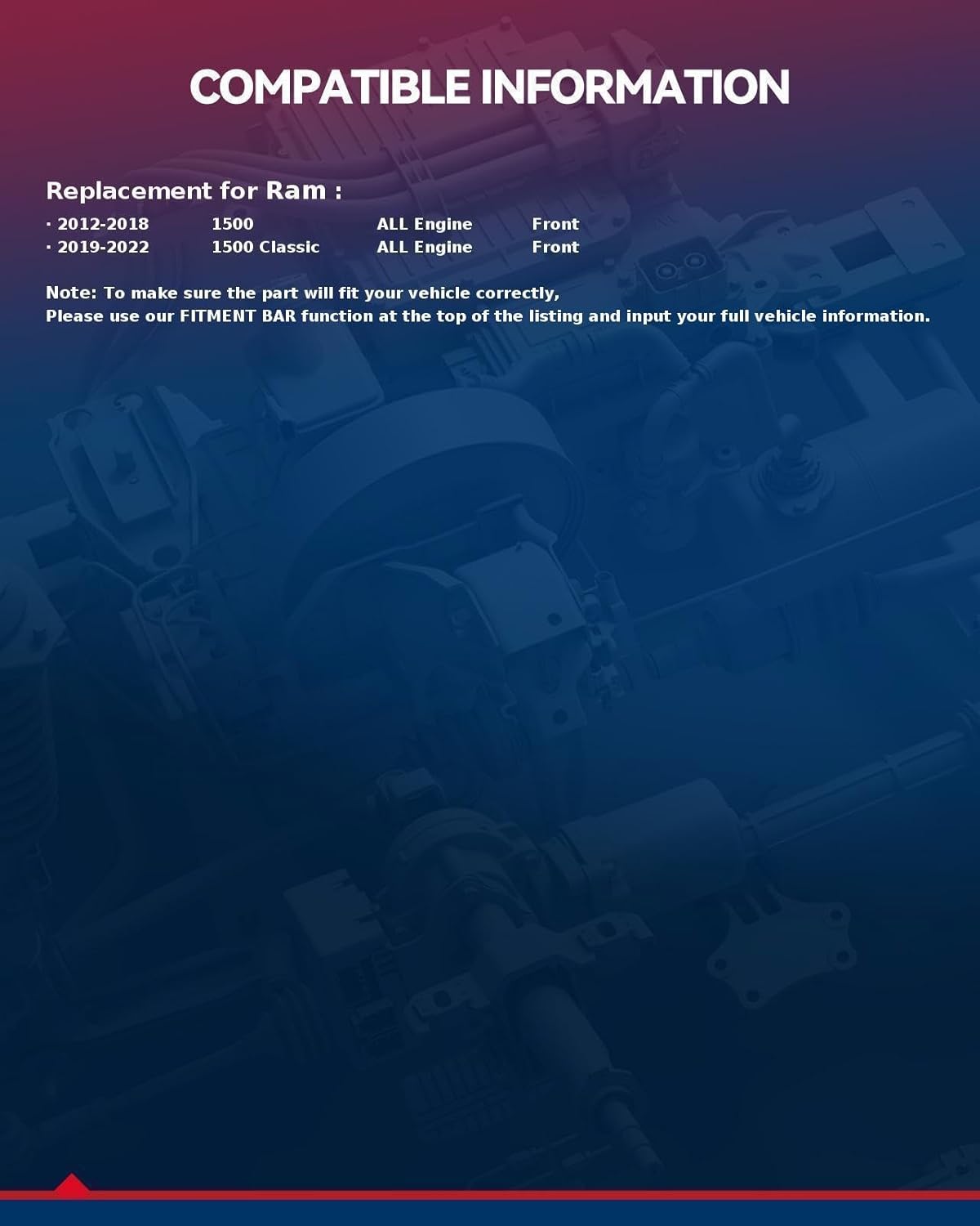 KAX 515151 Front Wheel Bearing Hub Assembly Compatible with Ram 1500 2012-2018, Ram 1500 Classic 2019-2022 Wheel Hub Bearing 5 Lug W/ABS