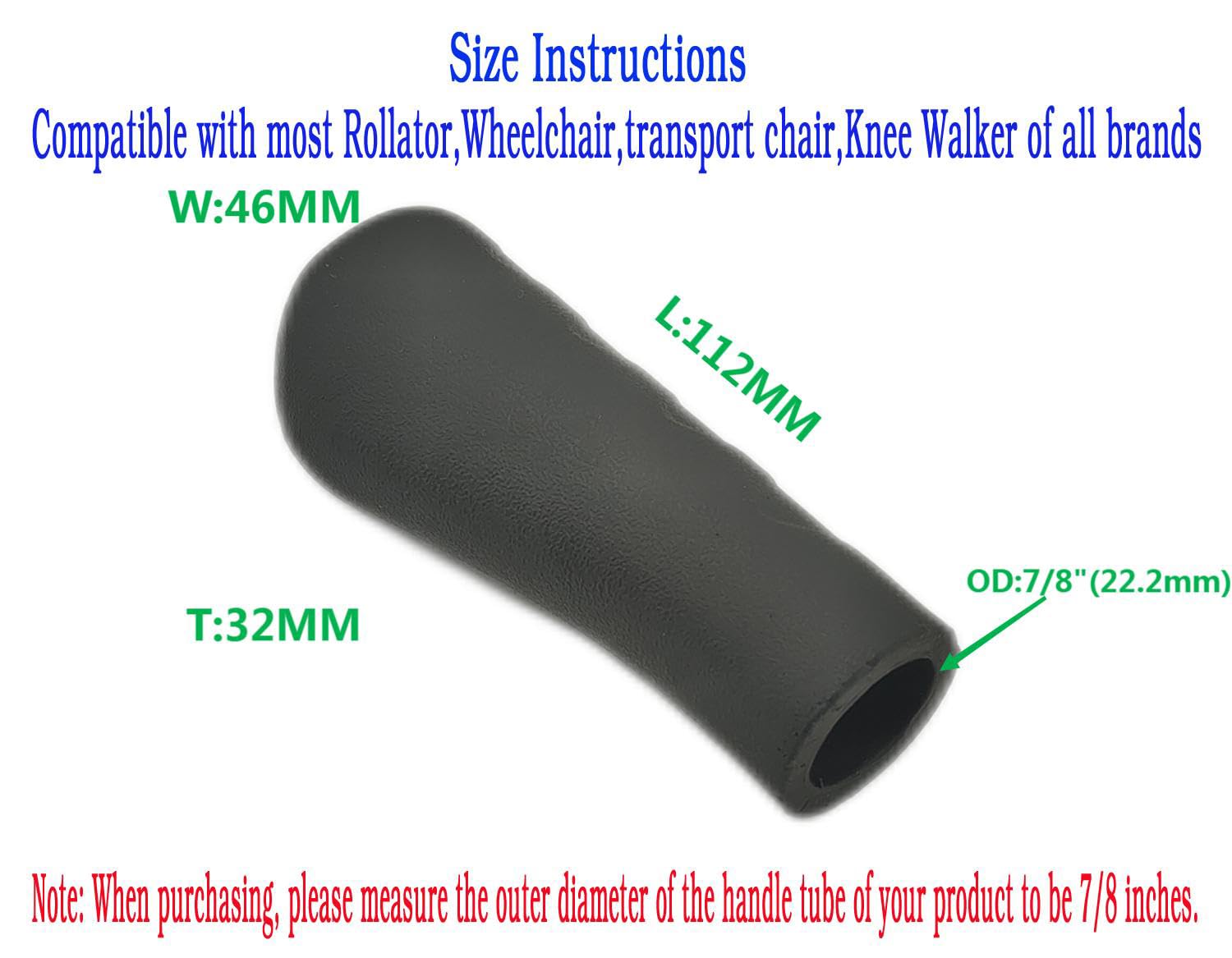 Amazon.com: Rollator Hand Grip,Wheelchair Hand Grip,Transport