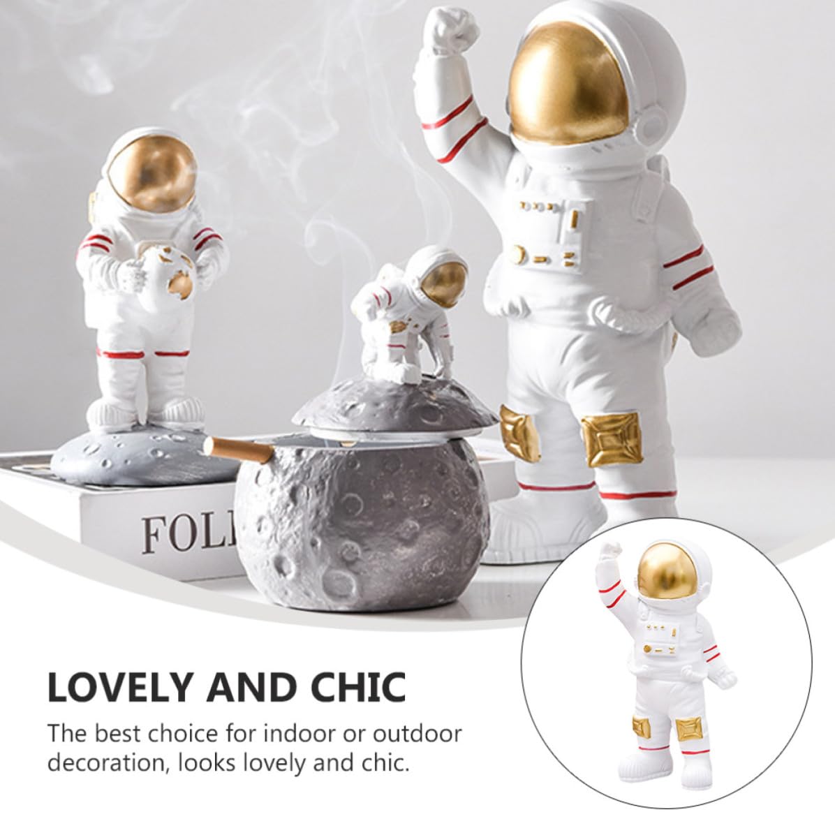 IMIKEYA Dekorativer Tischständer Astronauten Dekoration Weihnachten Party